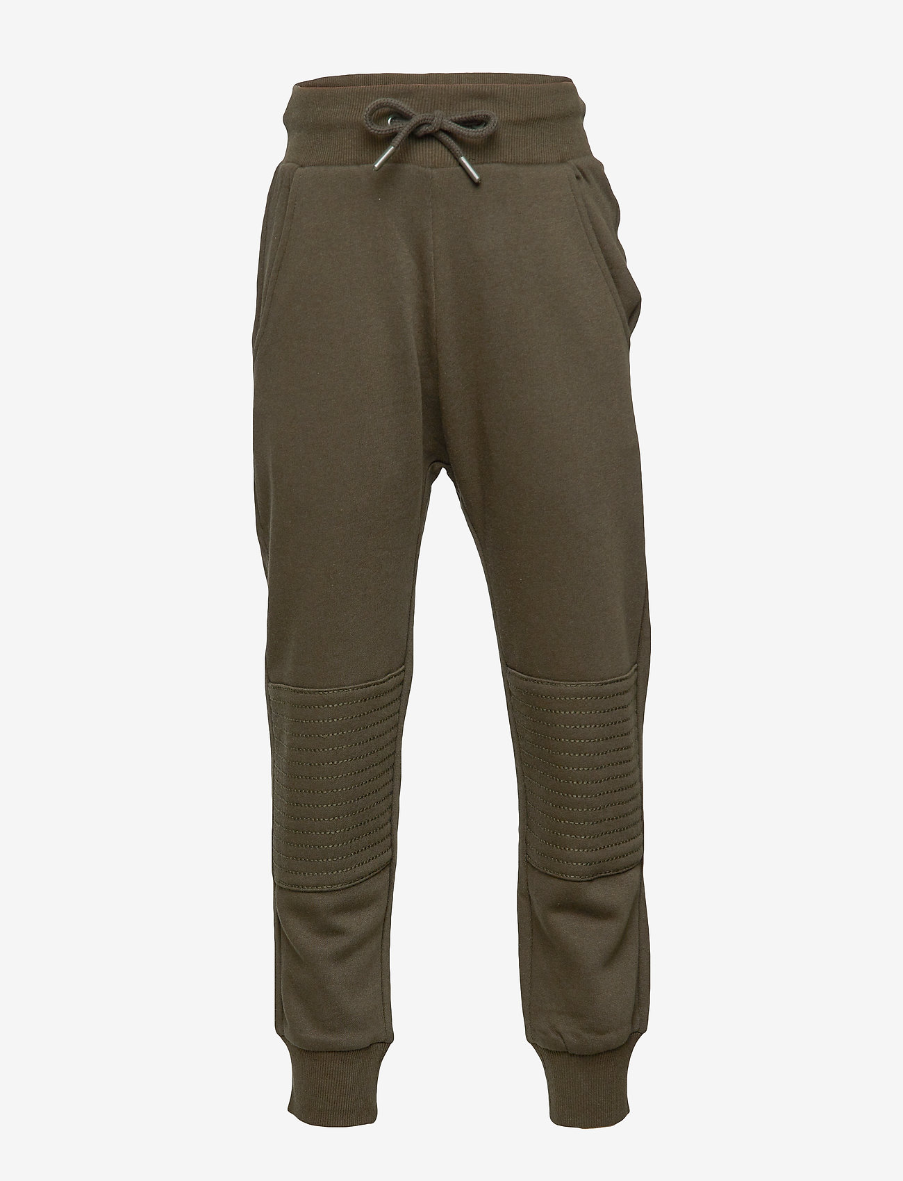 Lindex - Trouser jogging w kneepatches - dk khaki - 0