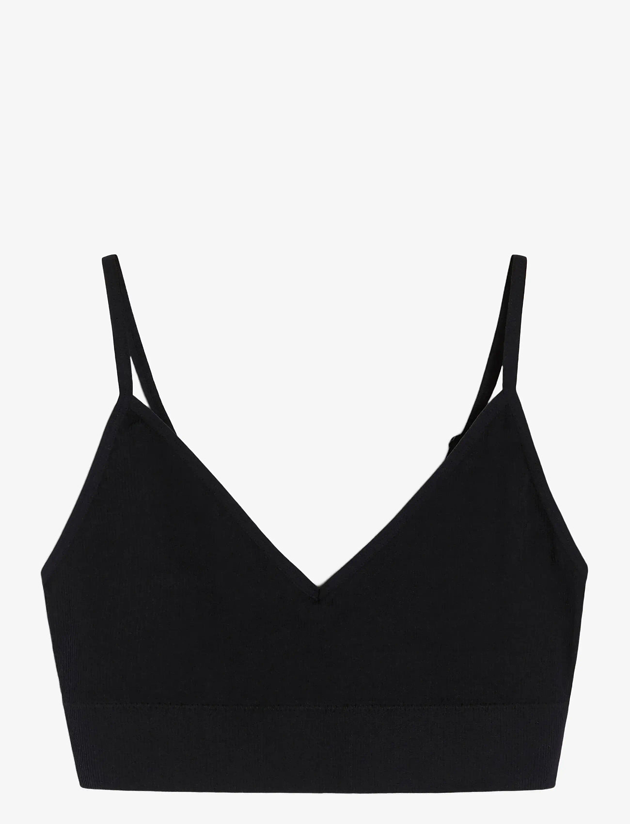 Lindex - Bra  Seamless Rib top - tank top rinnahoidjad - black - 1
