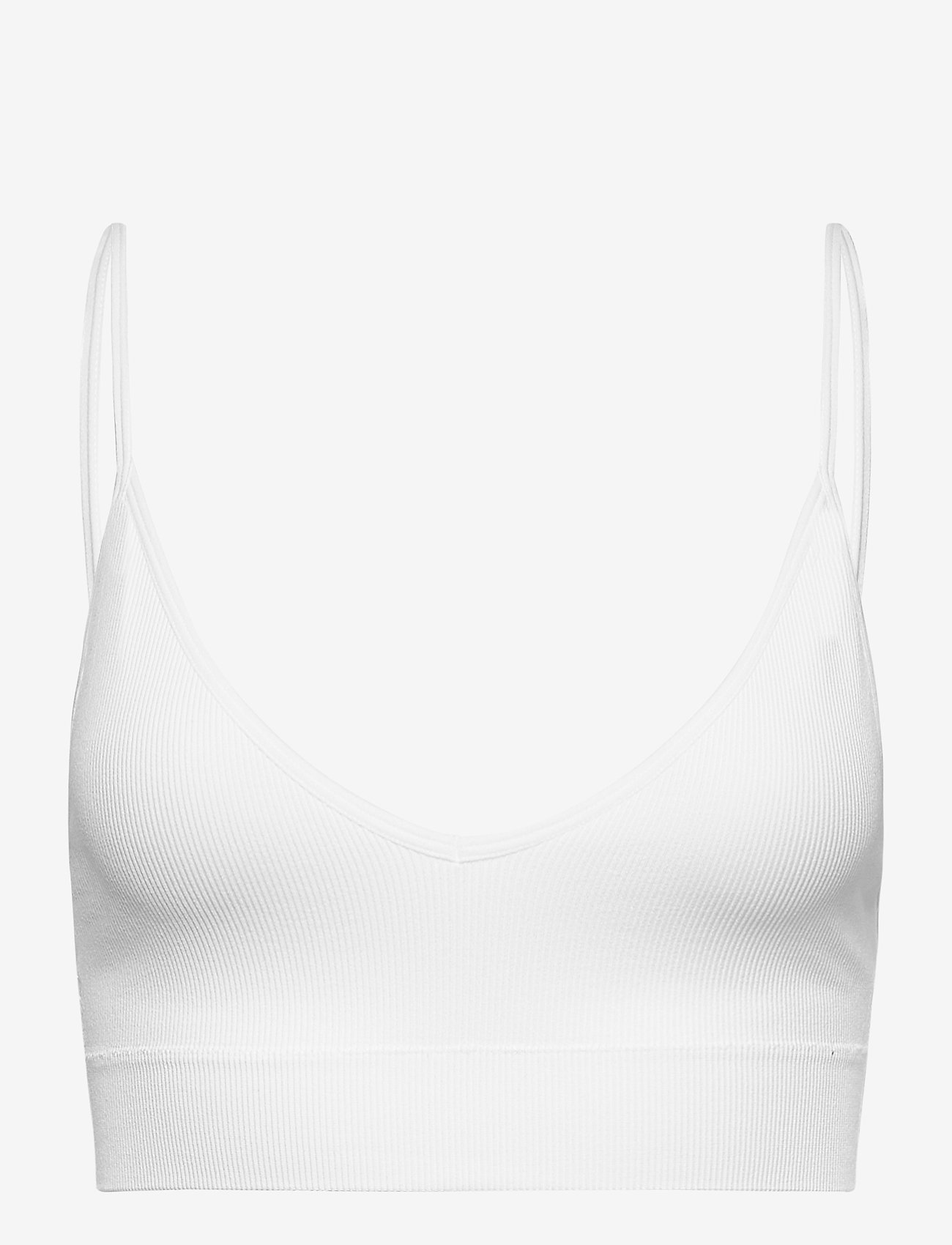 Lindex - Bra  Seamless Rib top - tank-top-bhs - white - 1