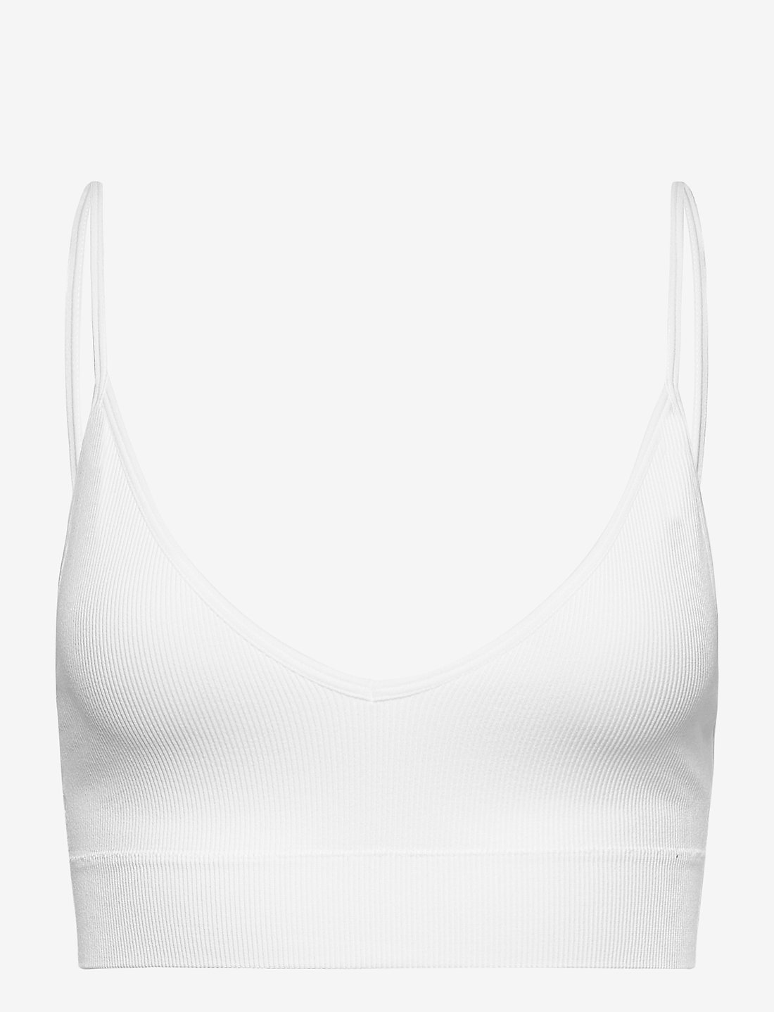Lindex - Bra  Seamless Rib top - brassières - white - 1