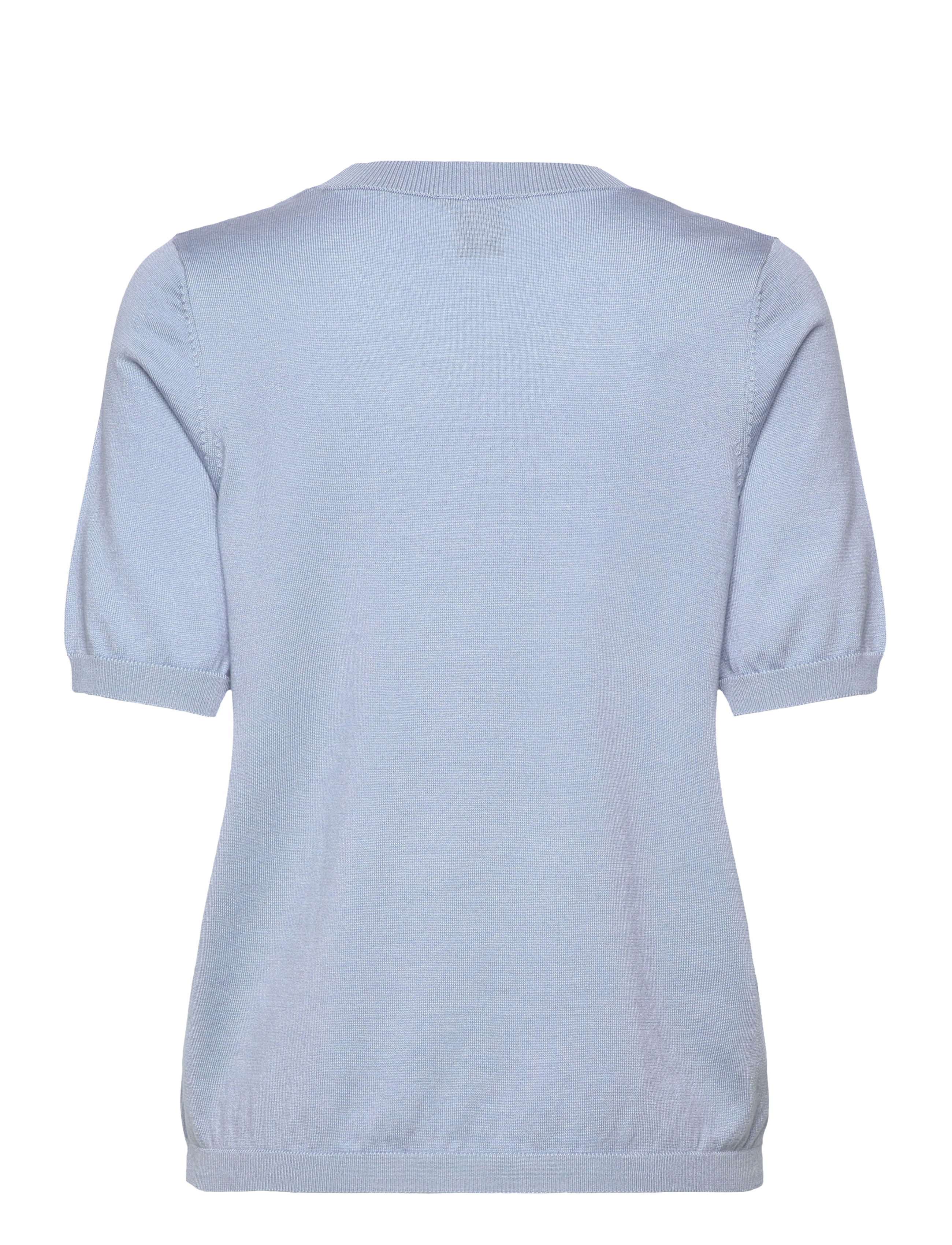 Lindex - Fine-knit top - t-shirts - light blue - 2