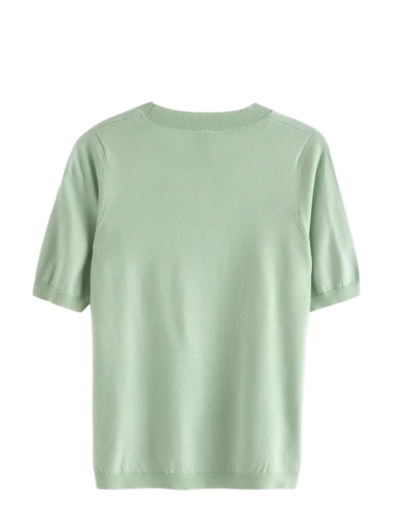 Lindex - Fine-knit top - t-shirts - light dusty green - 2
