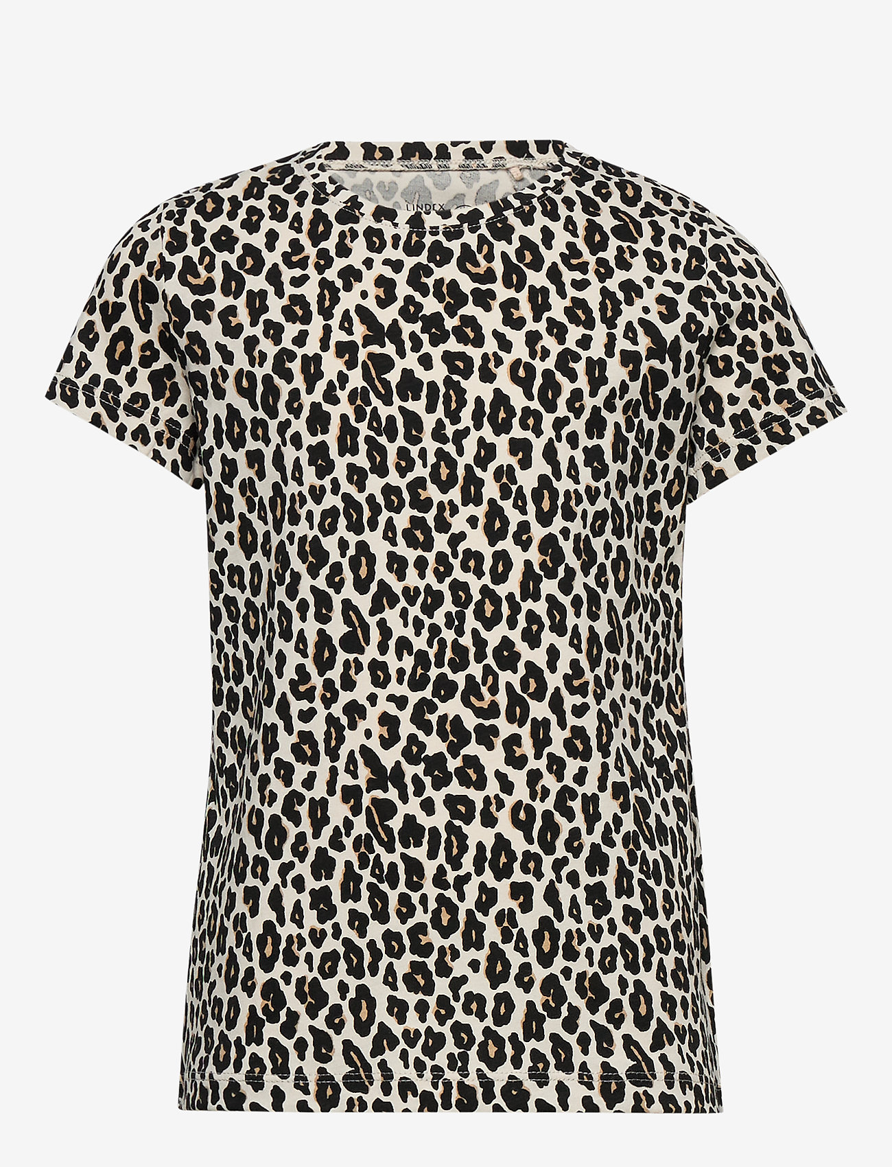 Lindex - Top s s basic ao print - light beige - 0