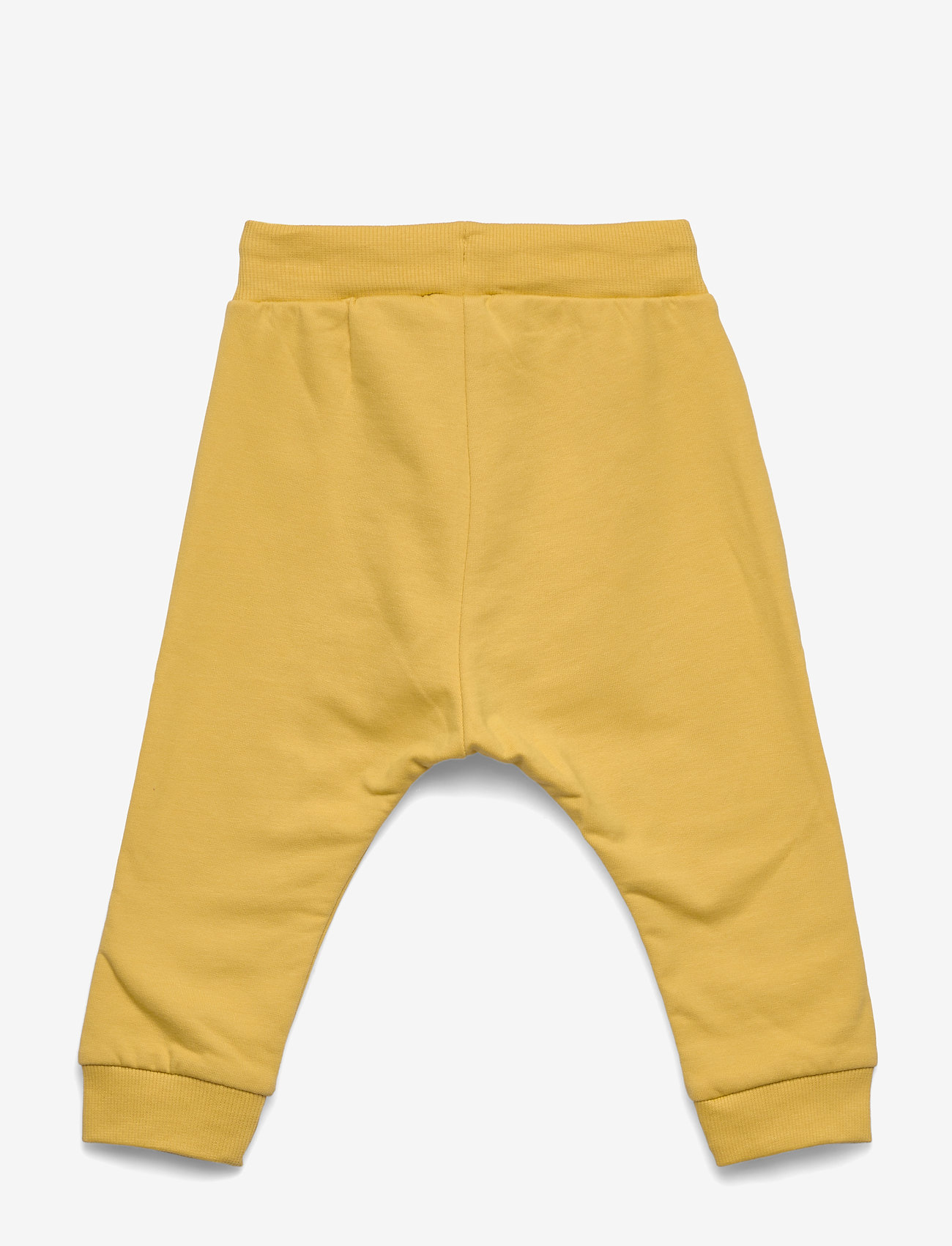 Lindex - Trousers solid buttons front - dusty yellow - 1