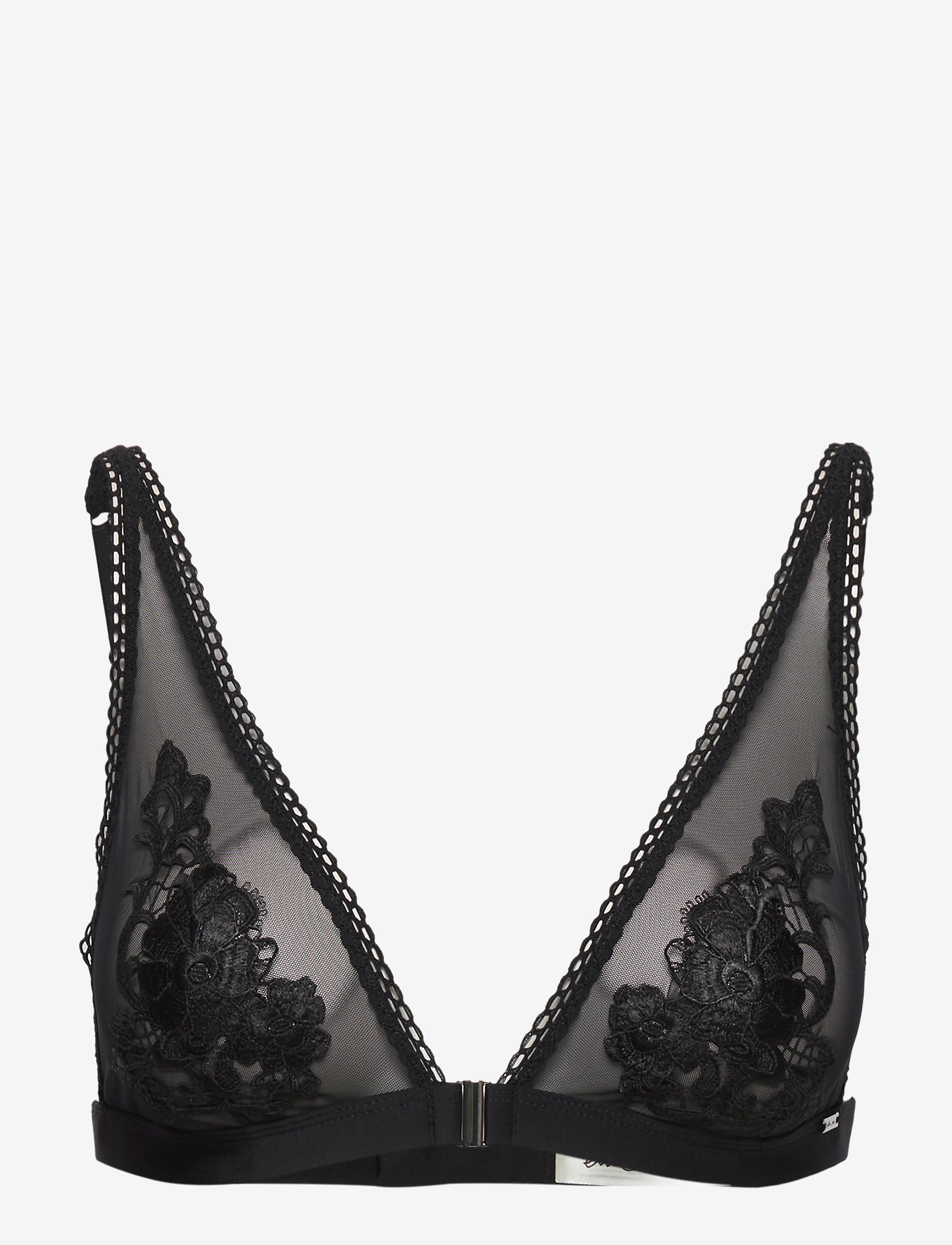 Lindex - Bra  Tyra guipure triangle - black - 0