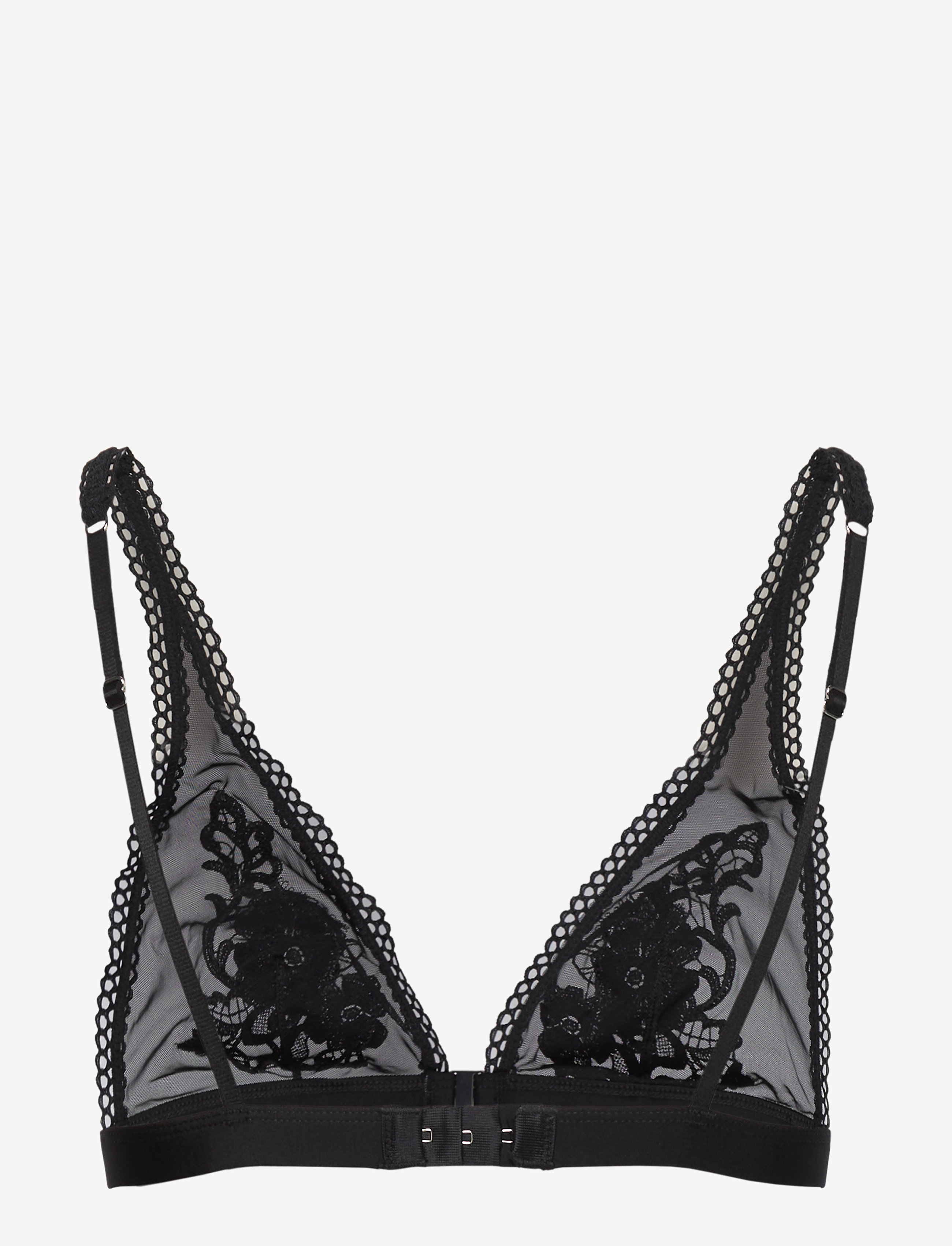 Lindex - Bra  Tyra guipure triangle - black - 1