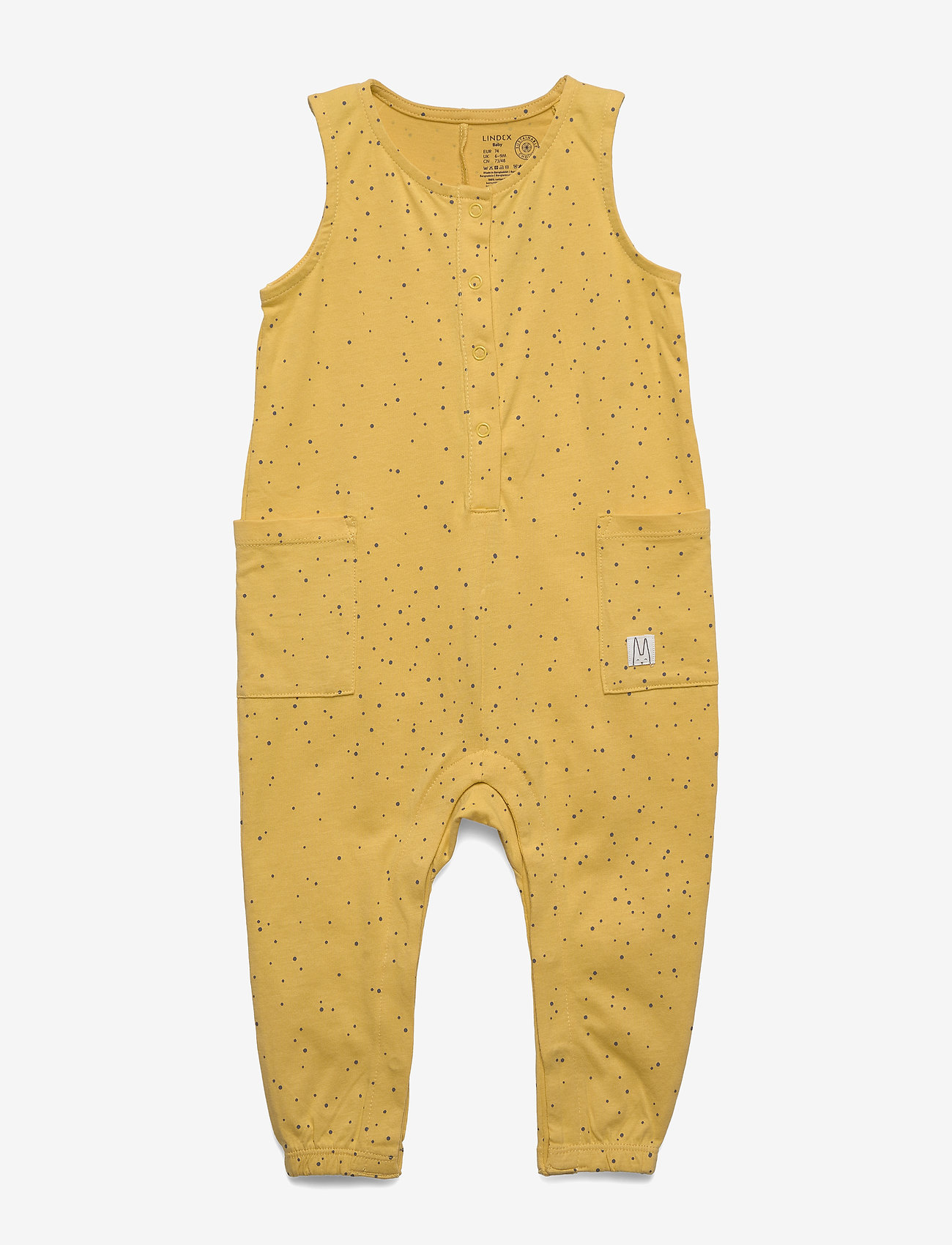 Lindex - Jumpsuit aop minidot - dusty yellow - 0