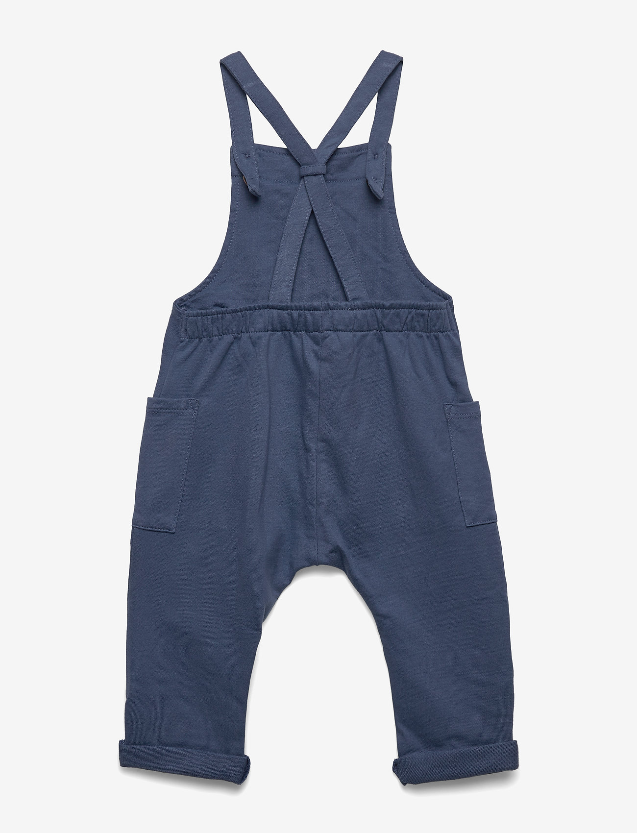 Lindex - Trousers bib solid - dk dusty blue - 1