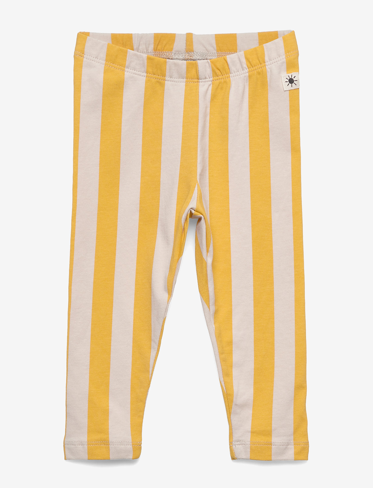 Lindex - Leggings Vertical Stripe - dark dusty yellow - 0