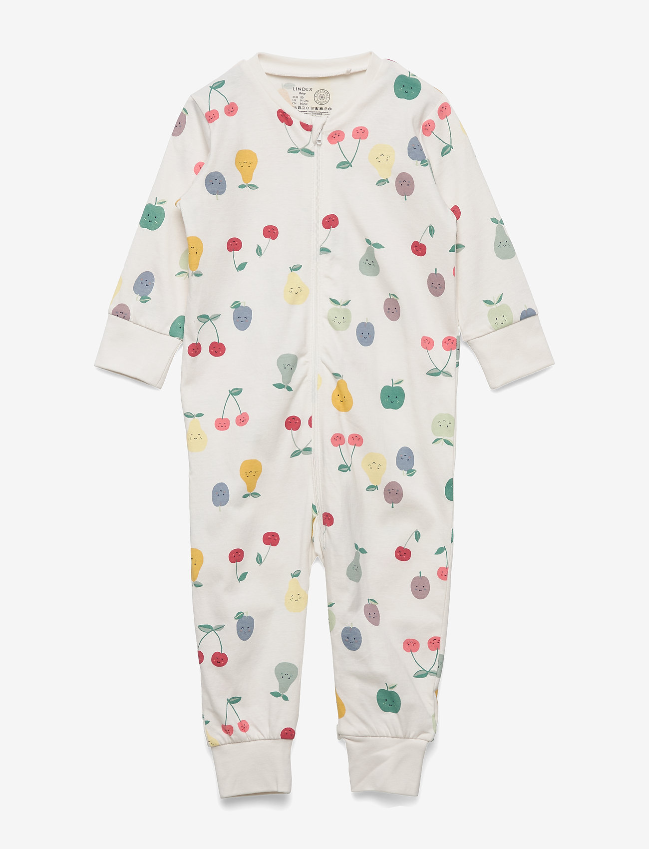 Lindex - Pyjamas Aop Fruits - light dusty white - 0