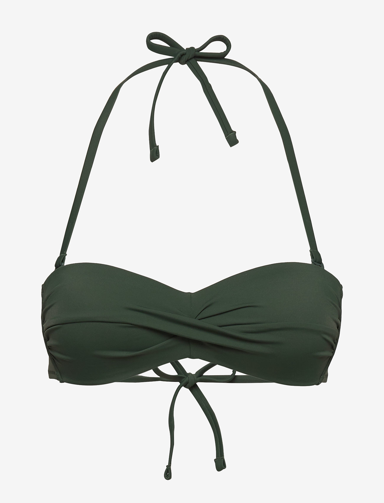 Lindex - Bra Swim  Linn Pisa Bandeau - dk dusty green - 0