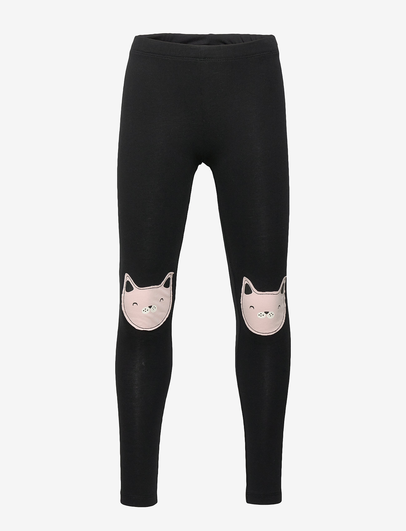 Lindex - Leggings cats kneepatch - black - 0