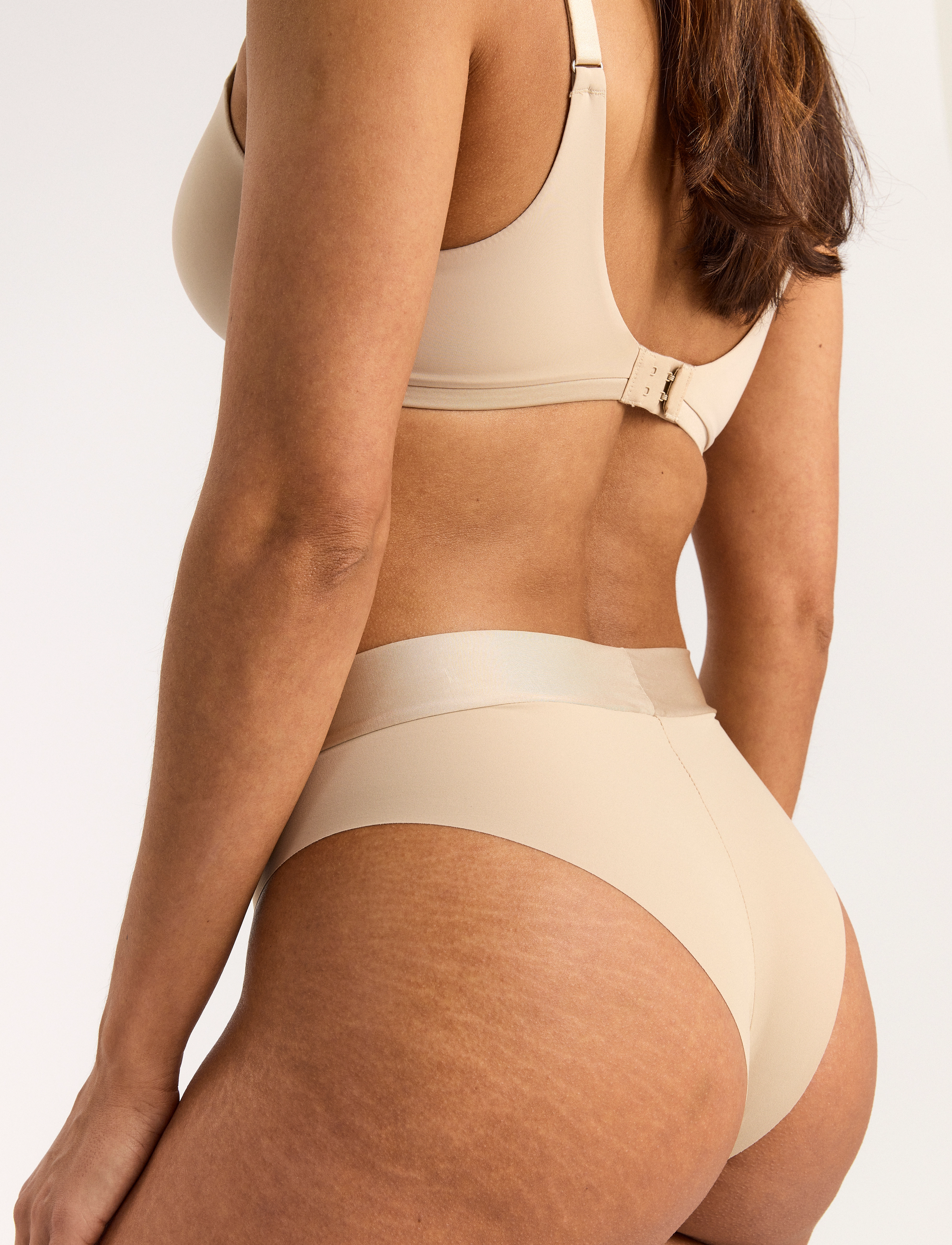 Lindex - Brief Matt Shiny Inv Brazilia - beige - 4
