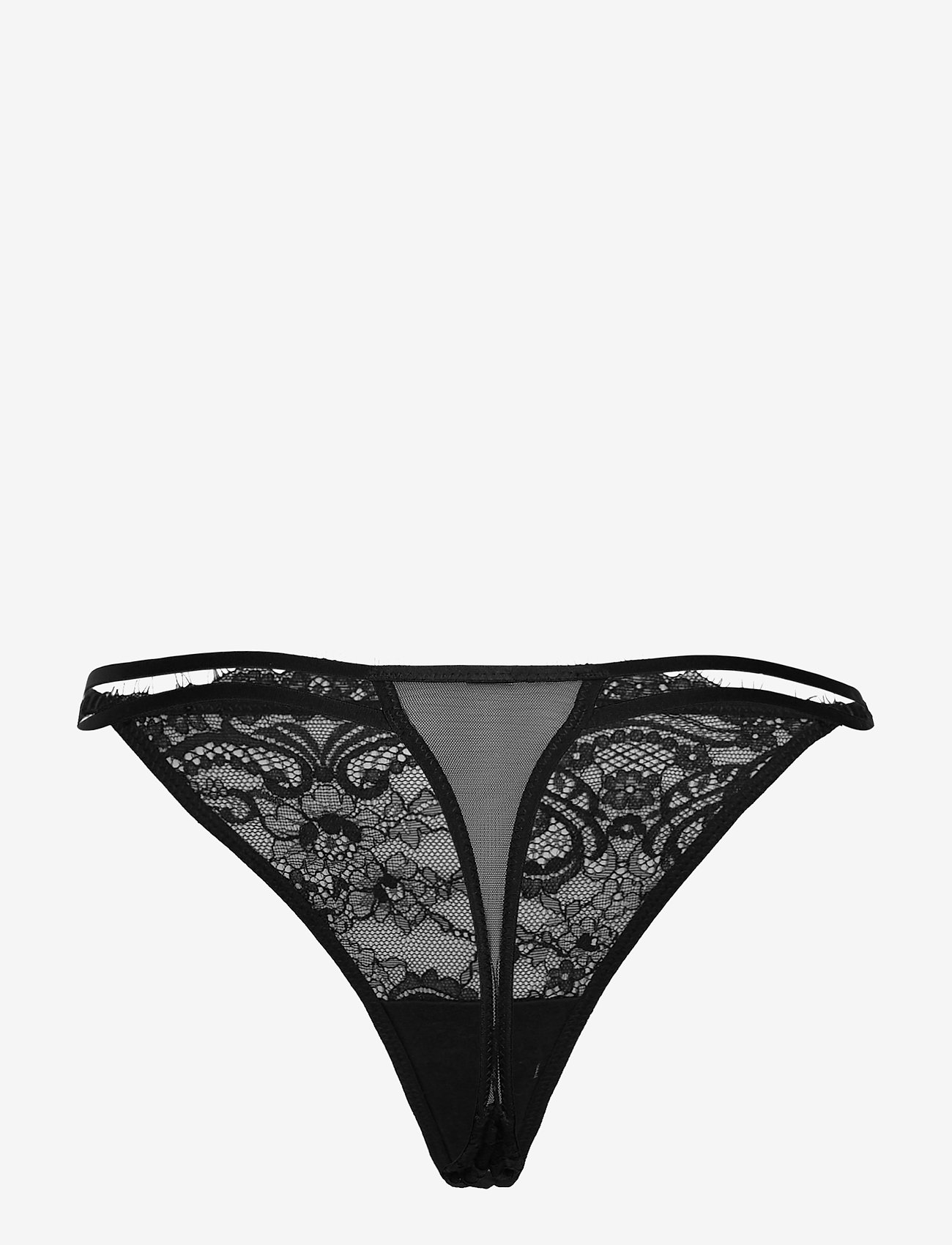 Lindex - Brief  thong low Smilla lace - black - 1