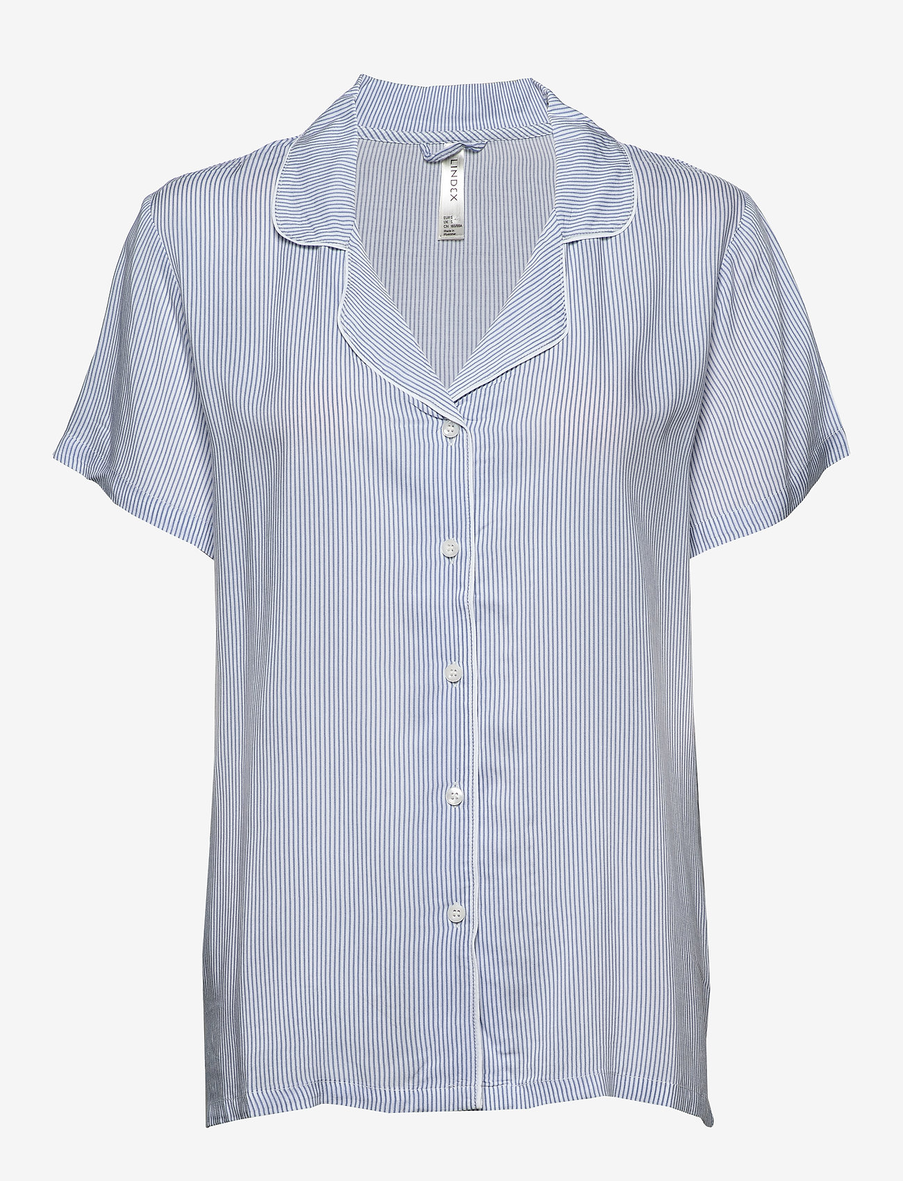 Lindex - Night Shirt Woven Frenchy - blue - 0