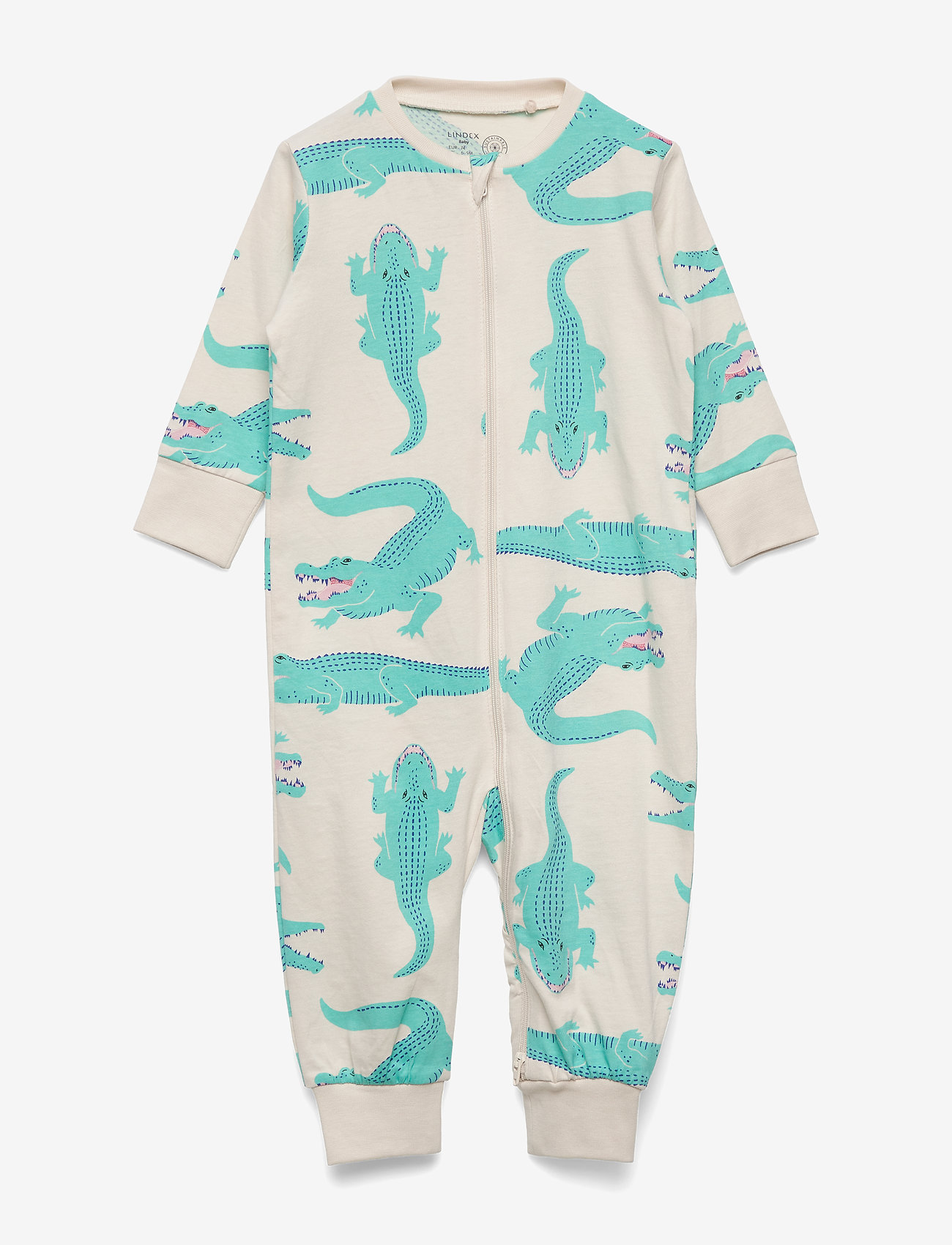 Lindex - Pyjamas Croco - light beige - 0