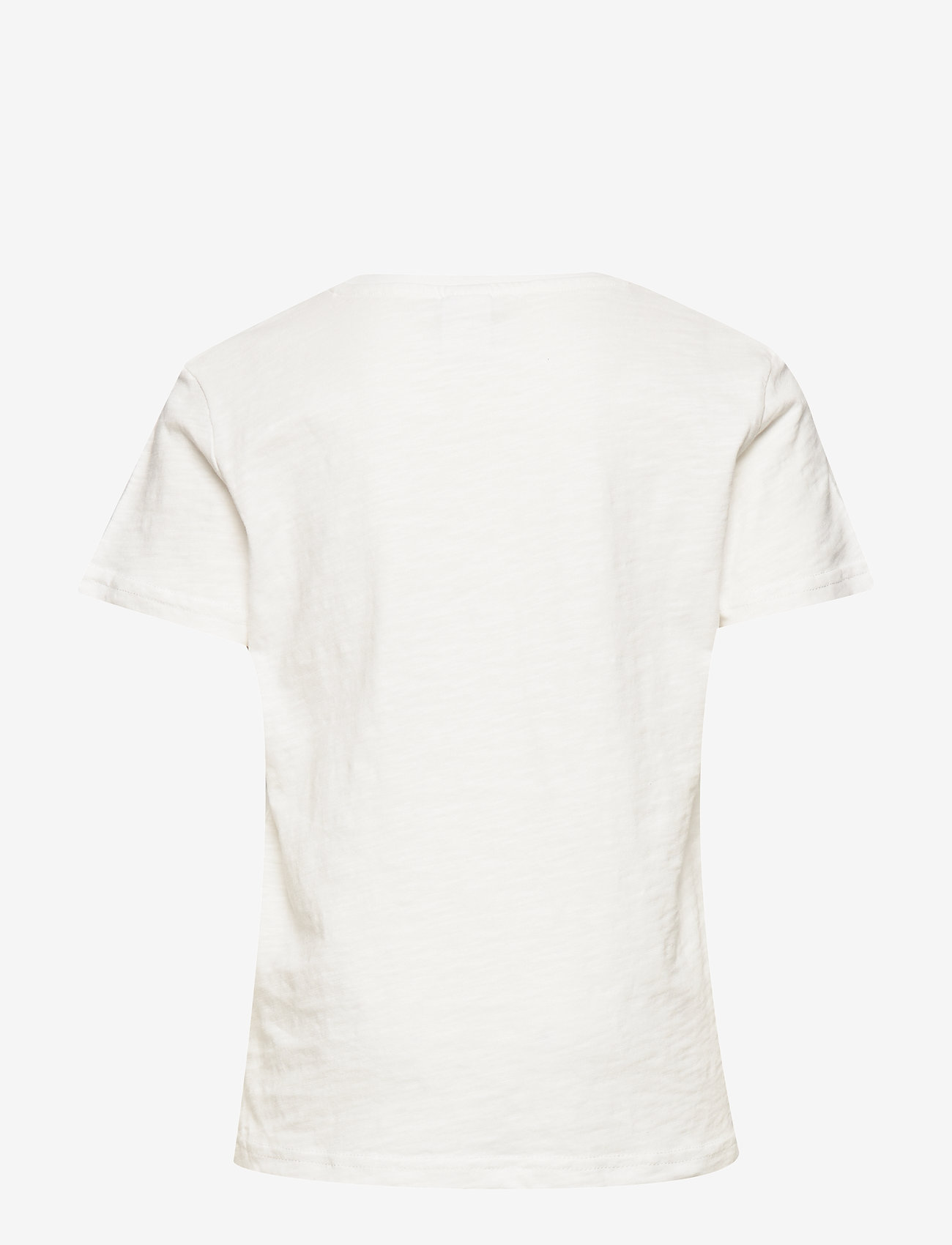 Lindex - T shirt wall slub - off white - 1