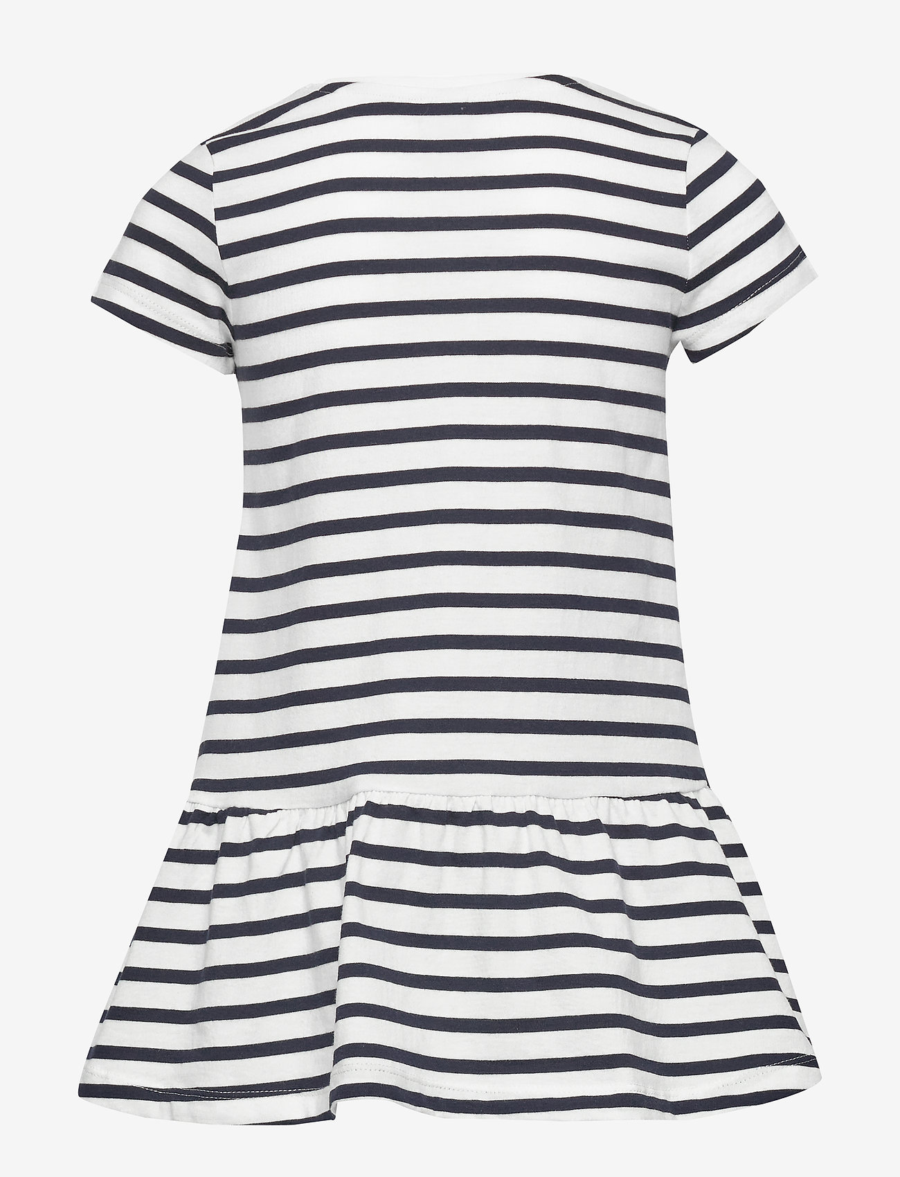 Lindex - Top long Bamse s s w frill - navy - 1