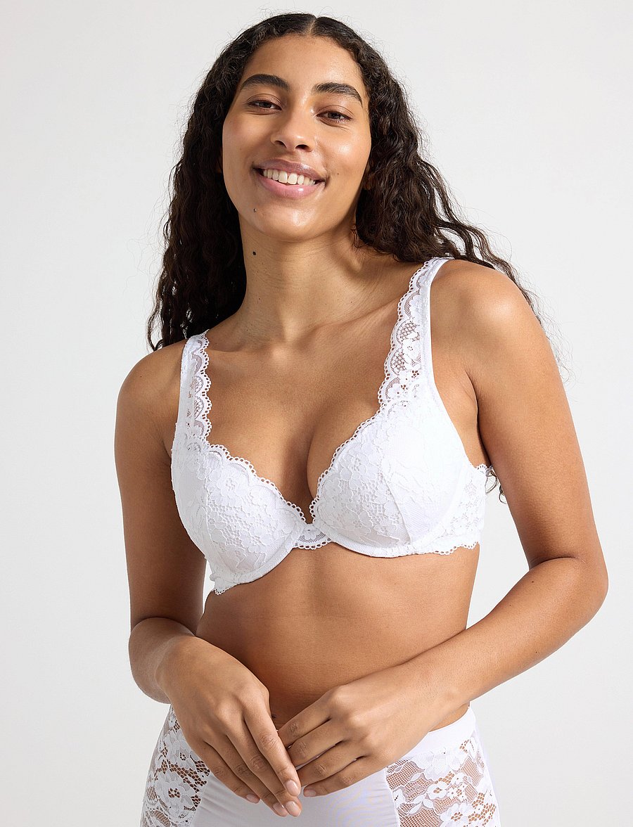 Lindex - Bra Malva Iris - push-up rinnahoidjad - white - 0