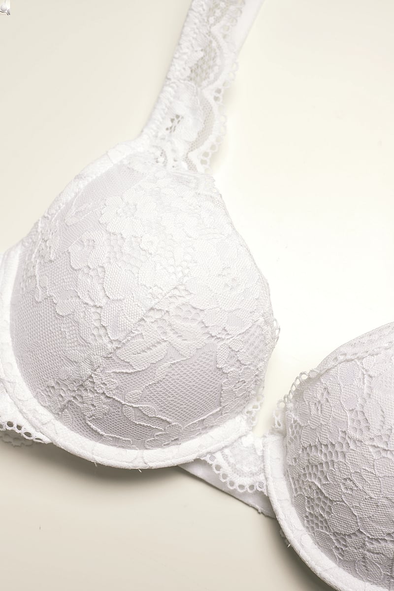 Lindex - Bra Malva Iris - push-up bh:ar - white - 5