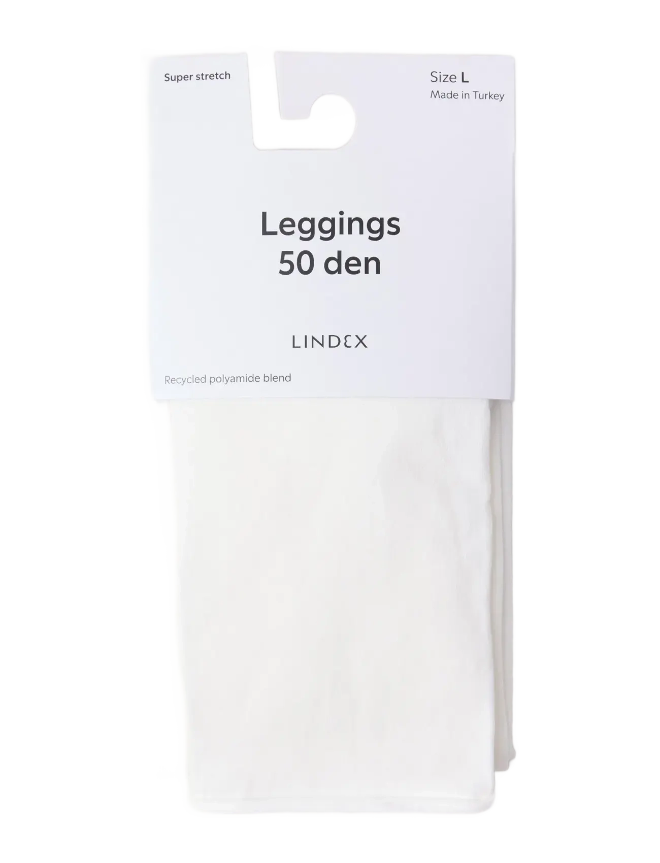 LINDEX Leggings 50 Denier Weiß - L - Damen