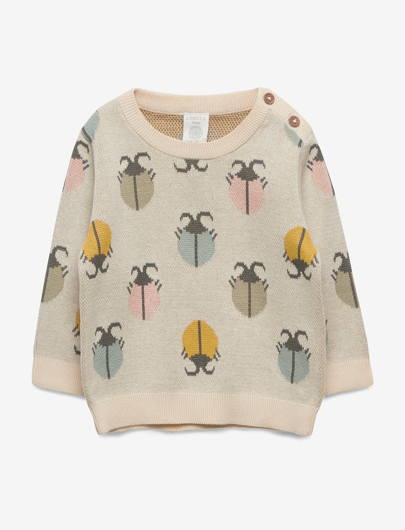 Lindex - Sweater knitted bugs - light beige - 0