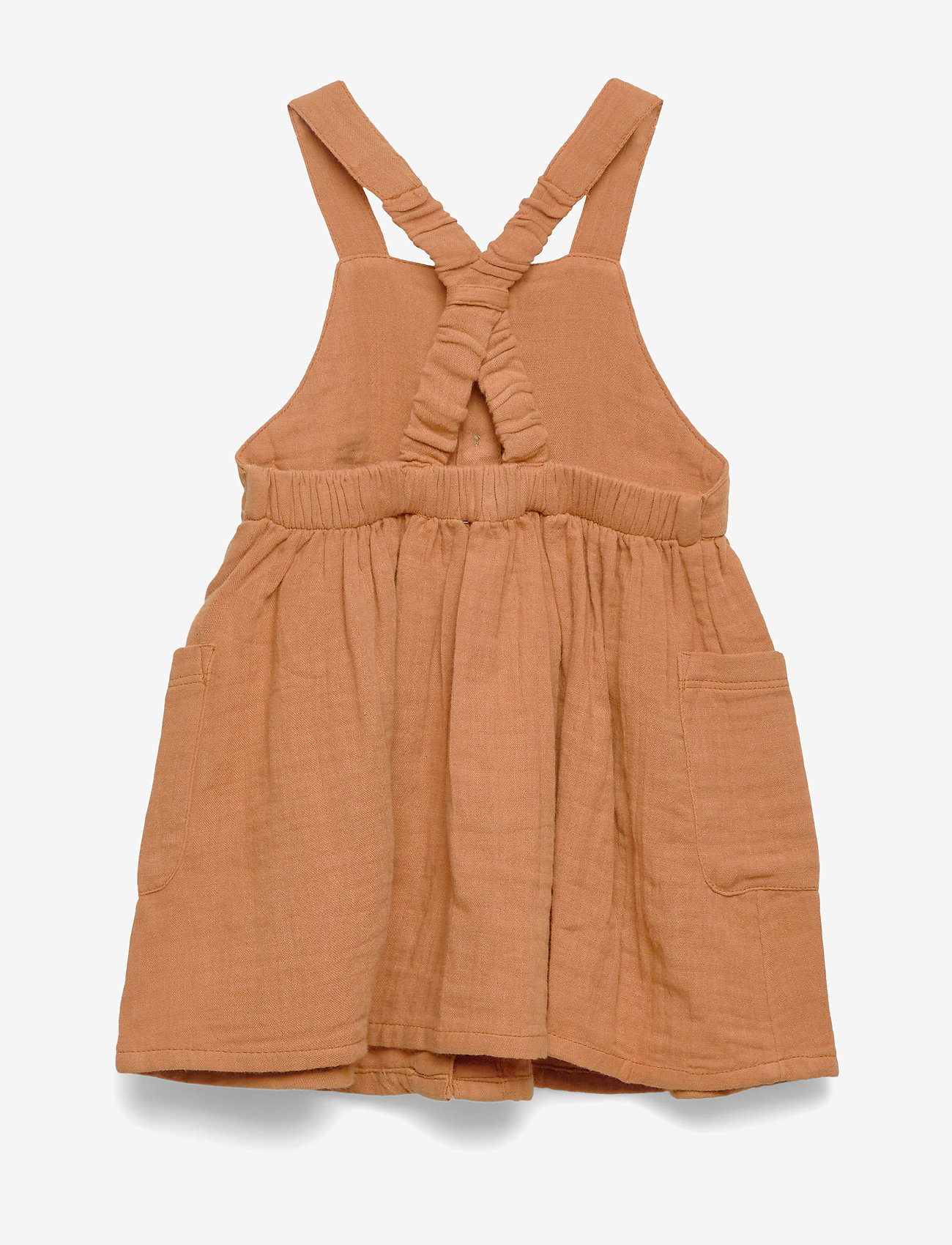 Lindex - Dress woven gauze - dusty brown - 1