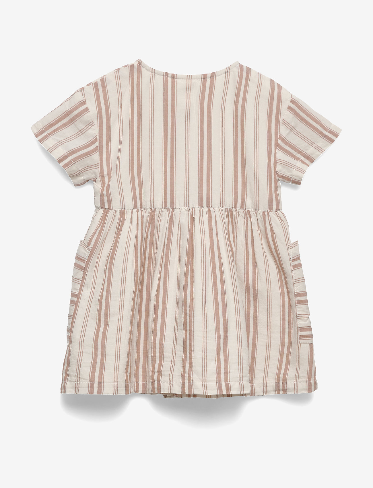 Lindex - Dress woven stripe - dusty brown - 1