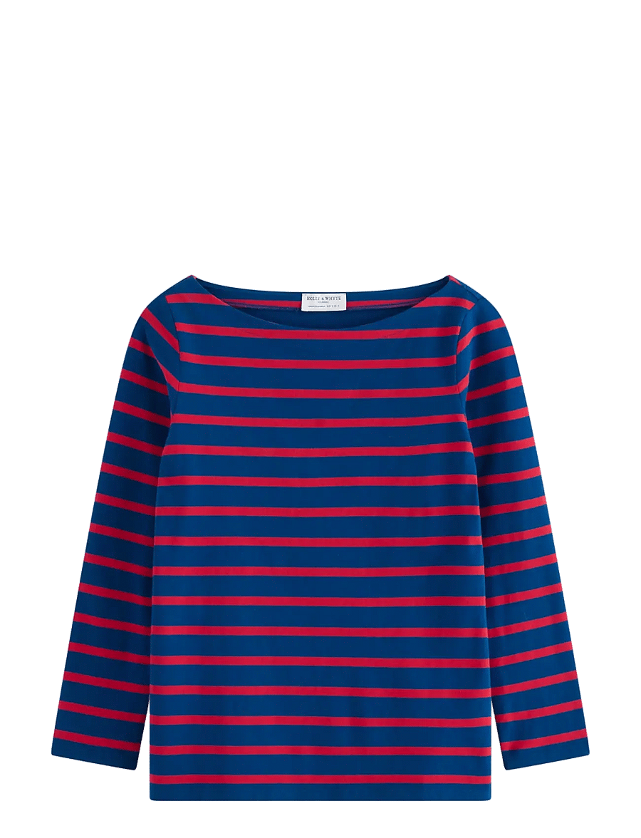 Lindex - Striped cotton top - pikkade varrukatega topid - dark blue - 0