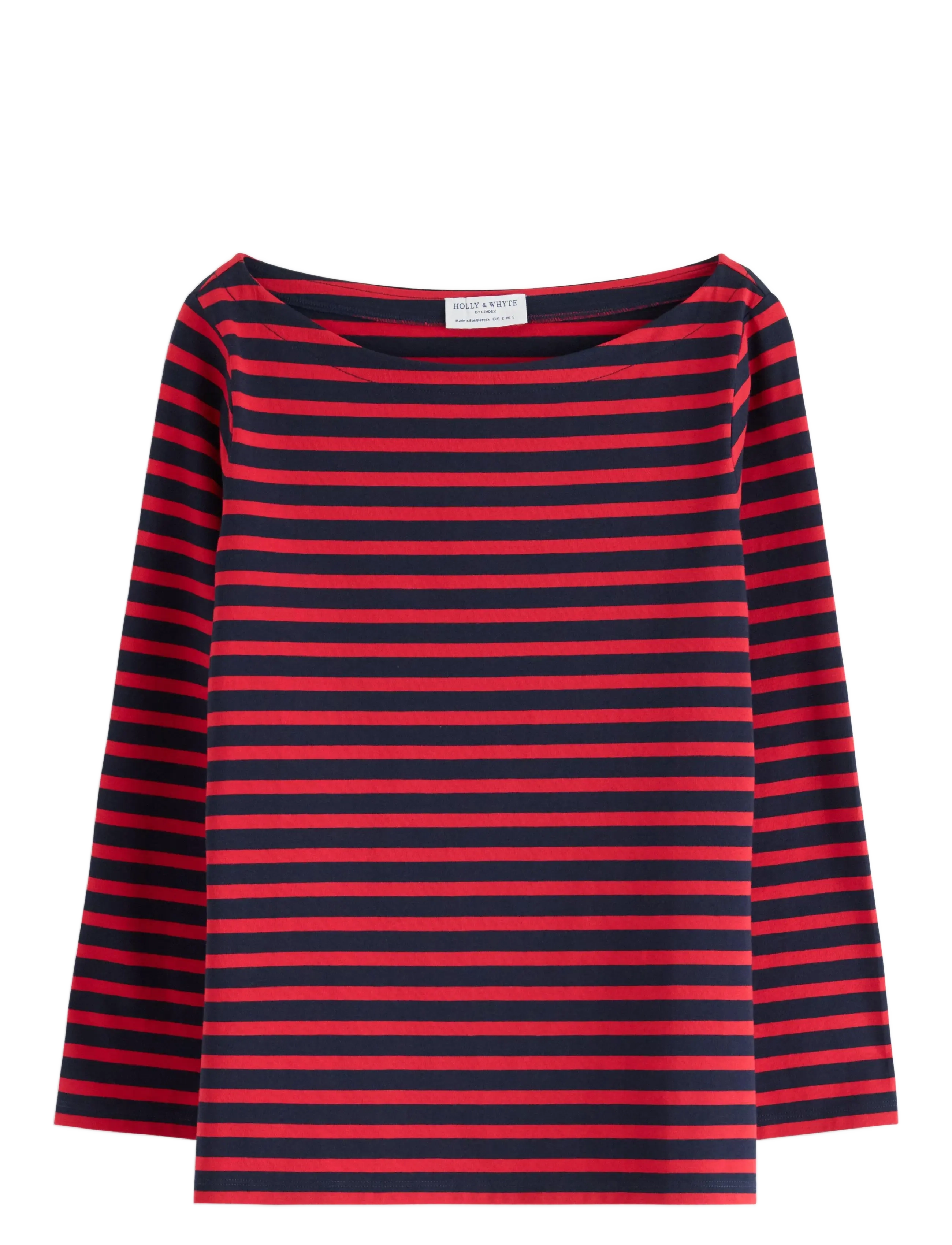 LINDEX Gestreift Baumwolle Oberteil Rot - XS - Damen