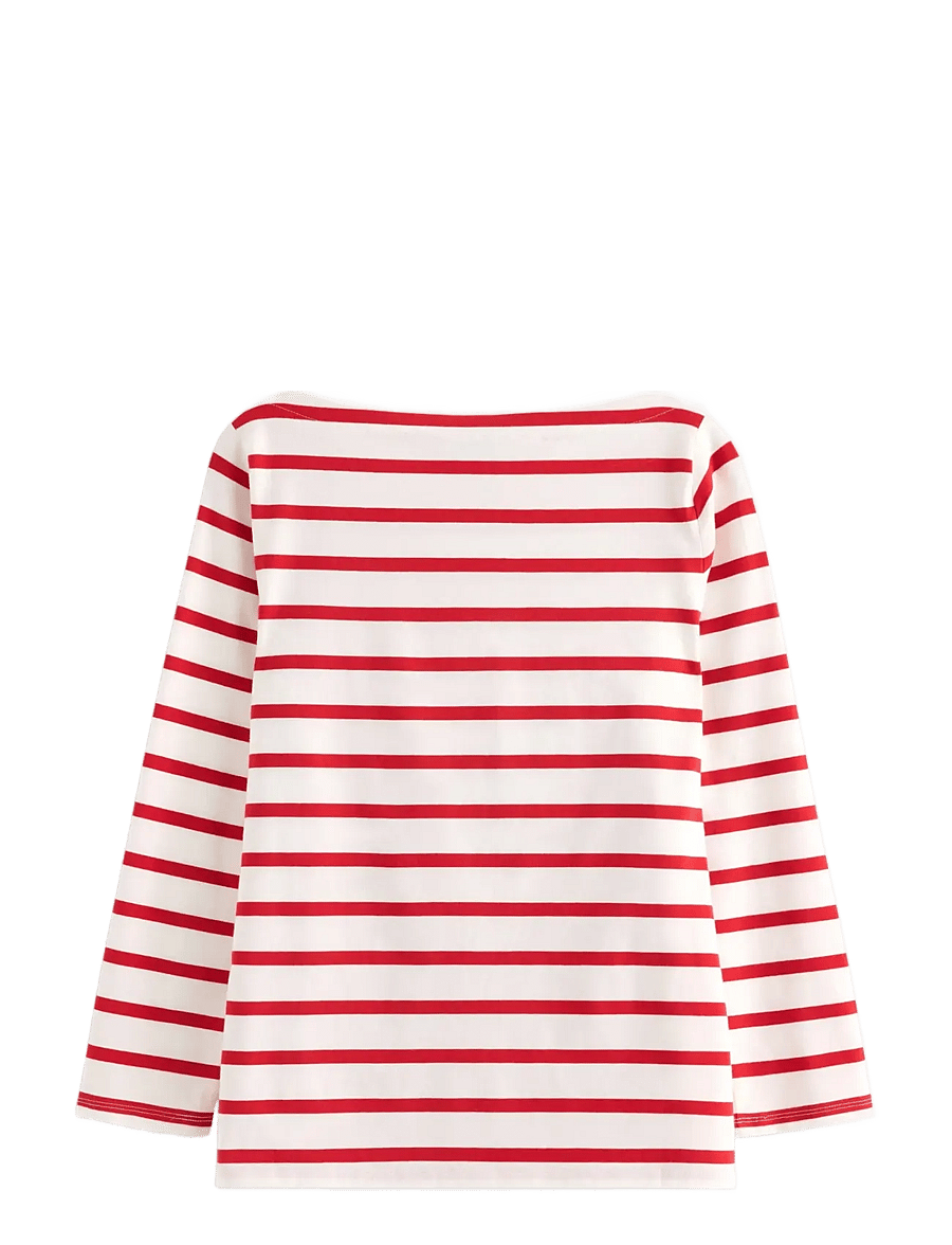 Lindex - Striped cotton top - langærmede toppe - red - 2