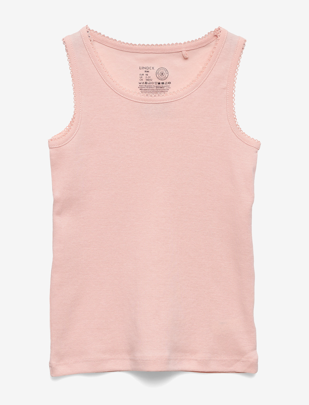 Lindex - Tanktop basic - lt pink - 0