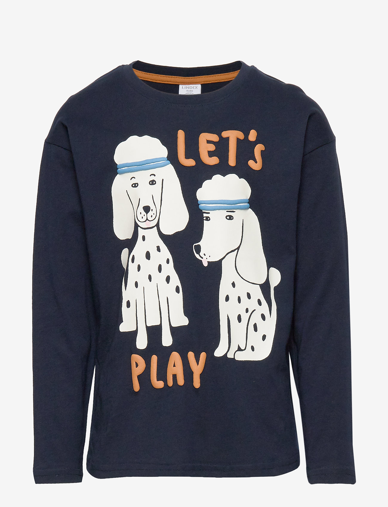 Lindex - Top LS ALL KIDS Placed - dark navy - 0