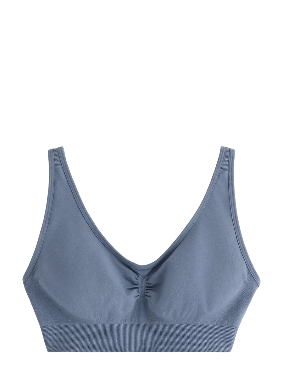 Lindex - Soft seamless bra - bh-linnen - dark dusty grey - 1