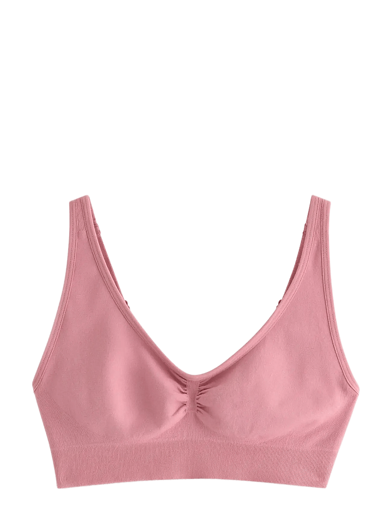 Lindex - Soft seamless bra - tank-top-bhs - dark dusty pink - 1
