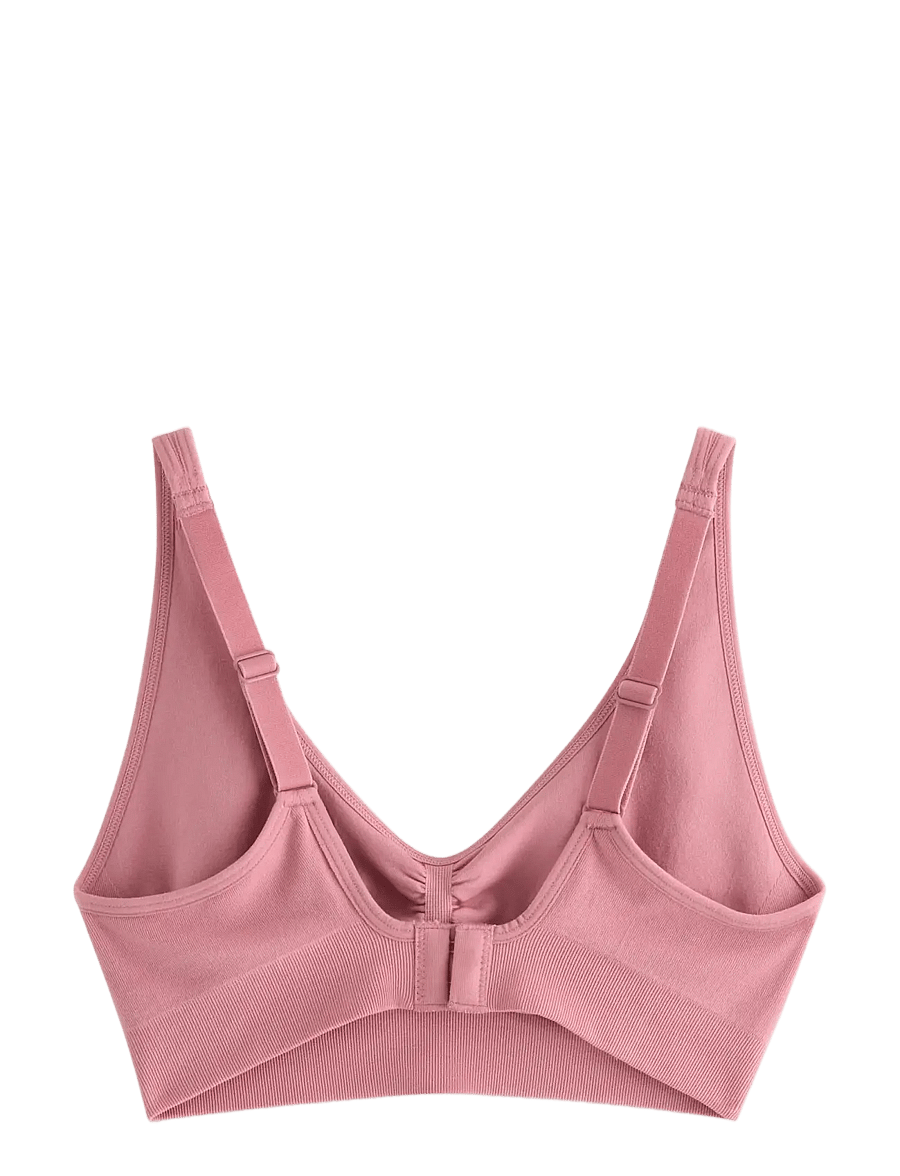 Lindex - Soft seamless bra - tank-top-bhs - dark dusty pink - 2