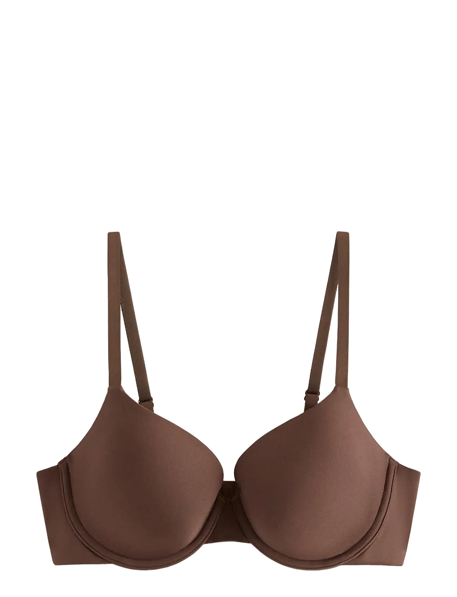 Lindex - Lilja t-shirt bra - t-shirt bhs - dark brown - 1