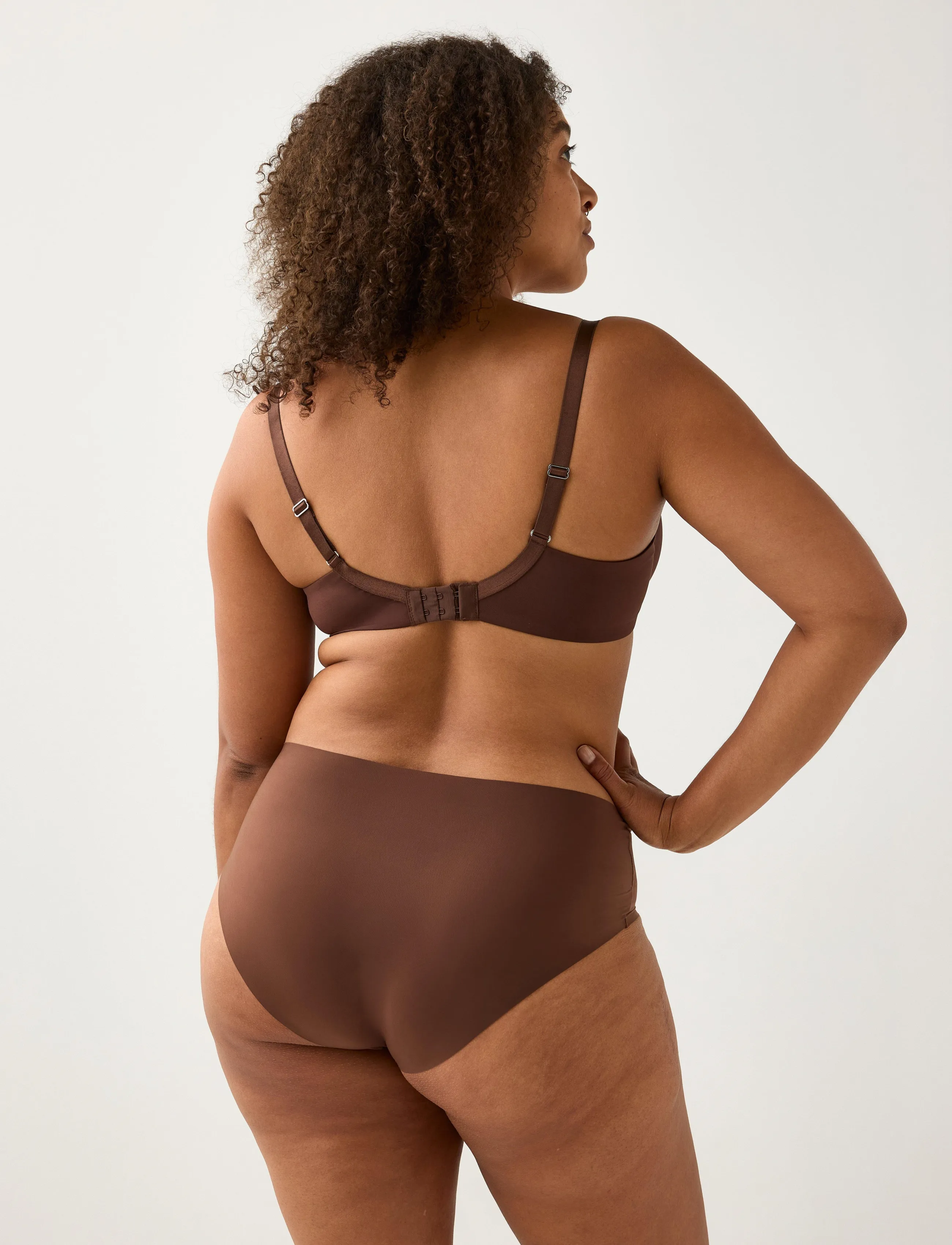 Lindex - Lilja t-shirt bra - t-shirt bhs - dark brown - 3