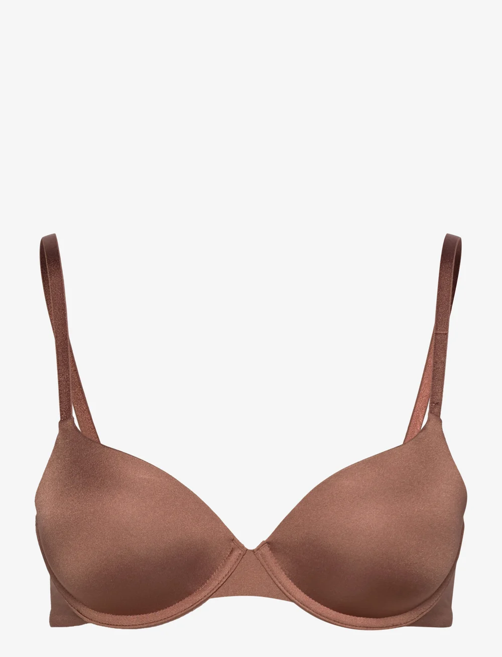 Lindex - Bra Lilja shiny micro - t-shirt bh:ar - light brown - 1