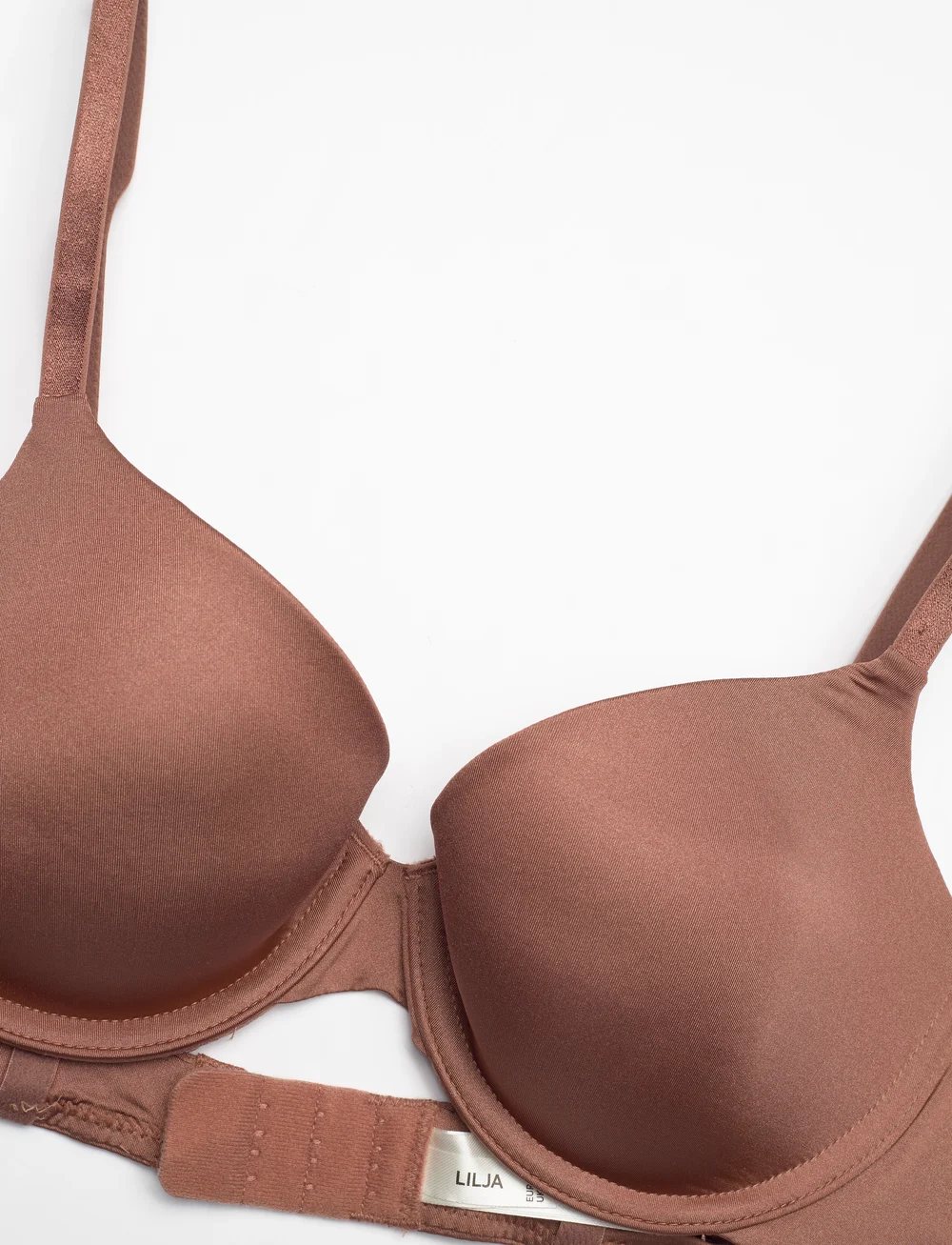 Lindex - Bra Lilja shiny micro - t-shirt bh:ar - light brown - 5