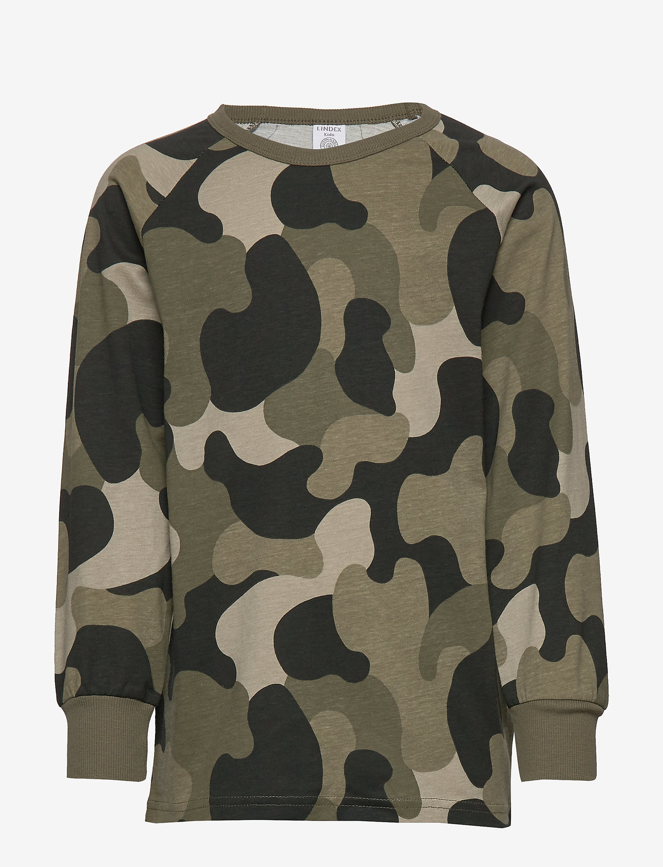 Lindex - Top ls aop - dark green - 0