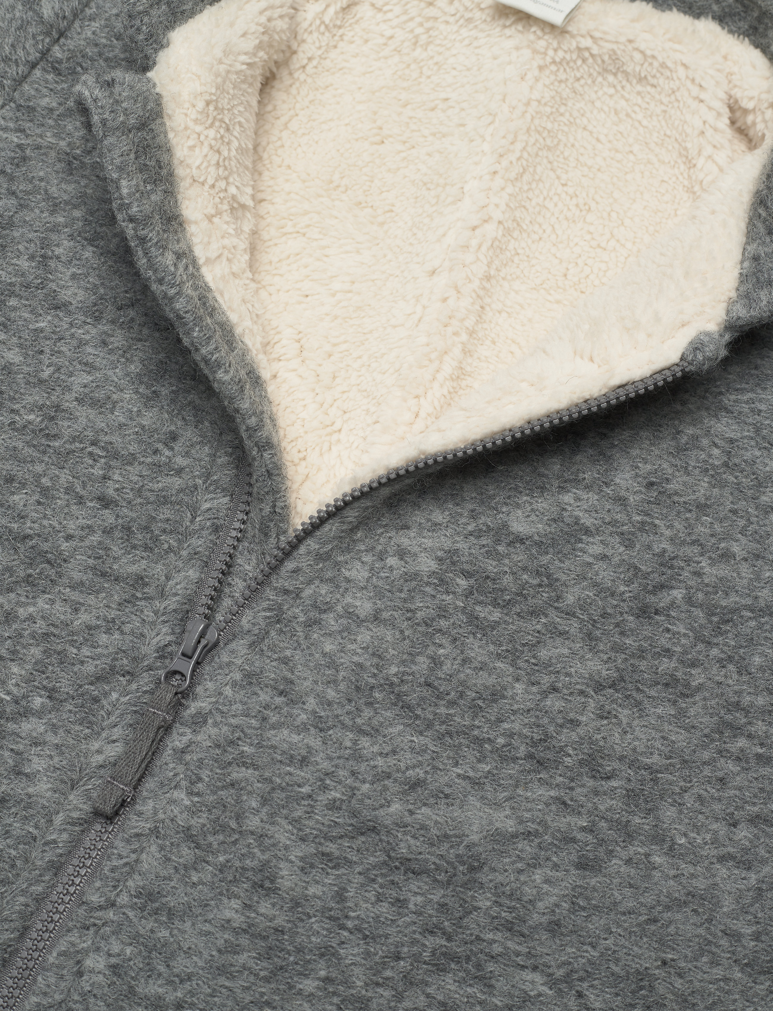 Lindex - Grey wool blend overall - light grey melange - 4