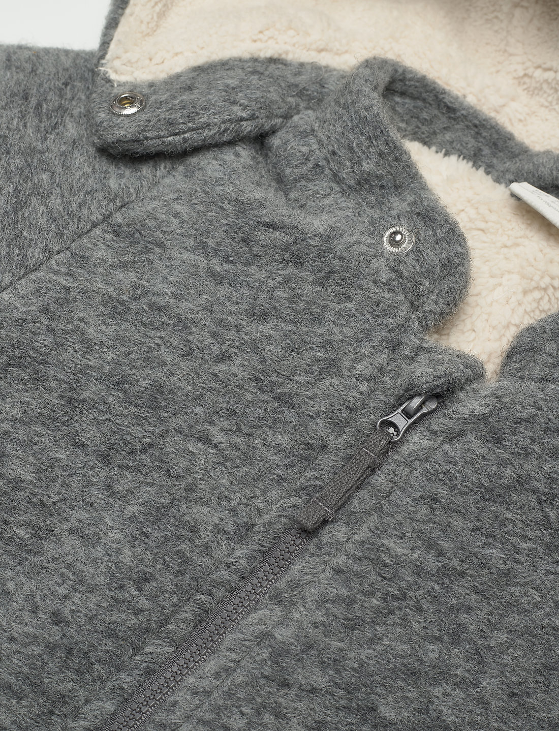 Lindex - Grey wool blend overall - flīsa apģērbs - light grey melange - 5