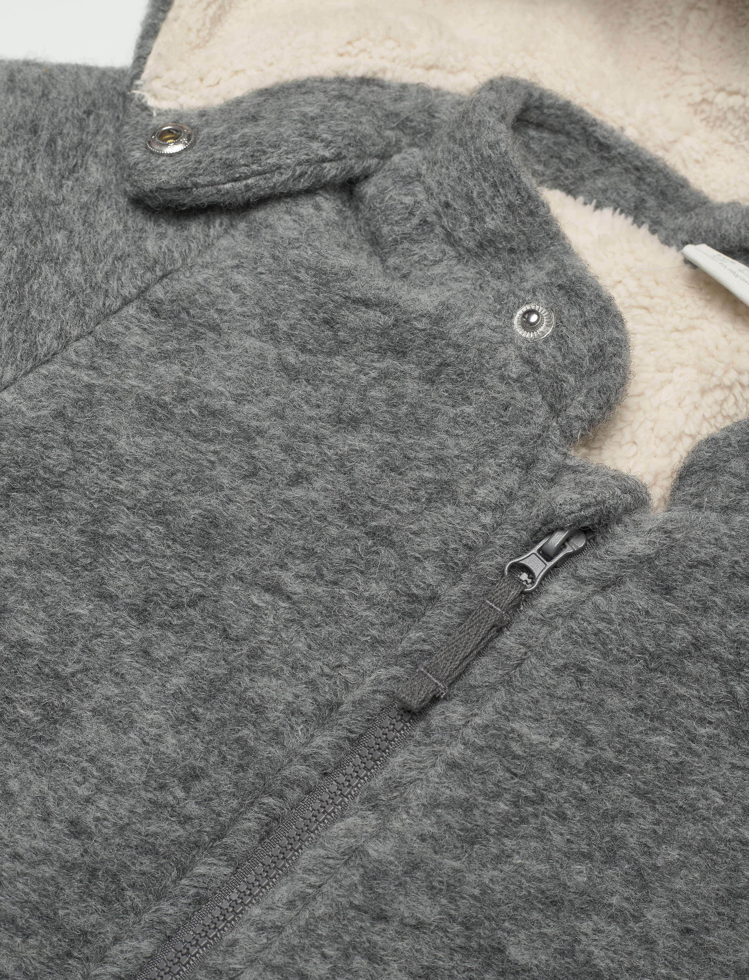 Lindex - Grey wool blend overall - light grey melange - 5