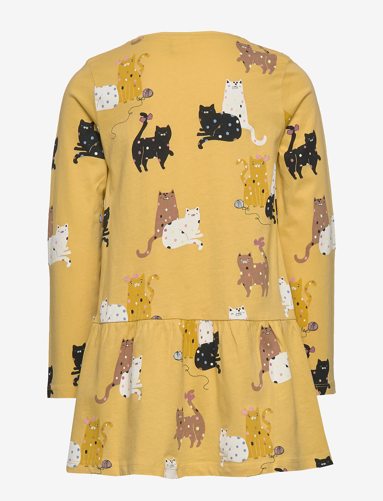 Lindex - Top long cat ao print - dusty yellow - 1