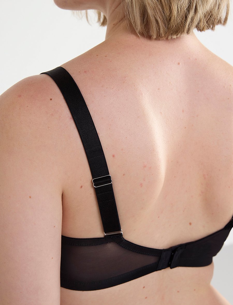 Lindex - Bra Aster Wide straps Emelie - laveste priser - black - 4