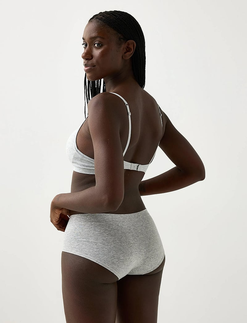 Lindex - Soft bra - light grey melange - 3