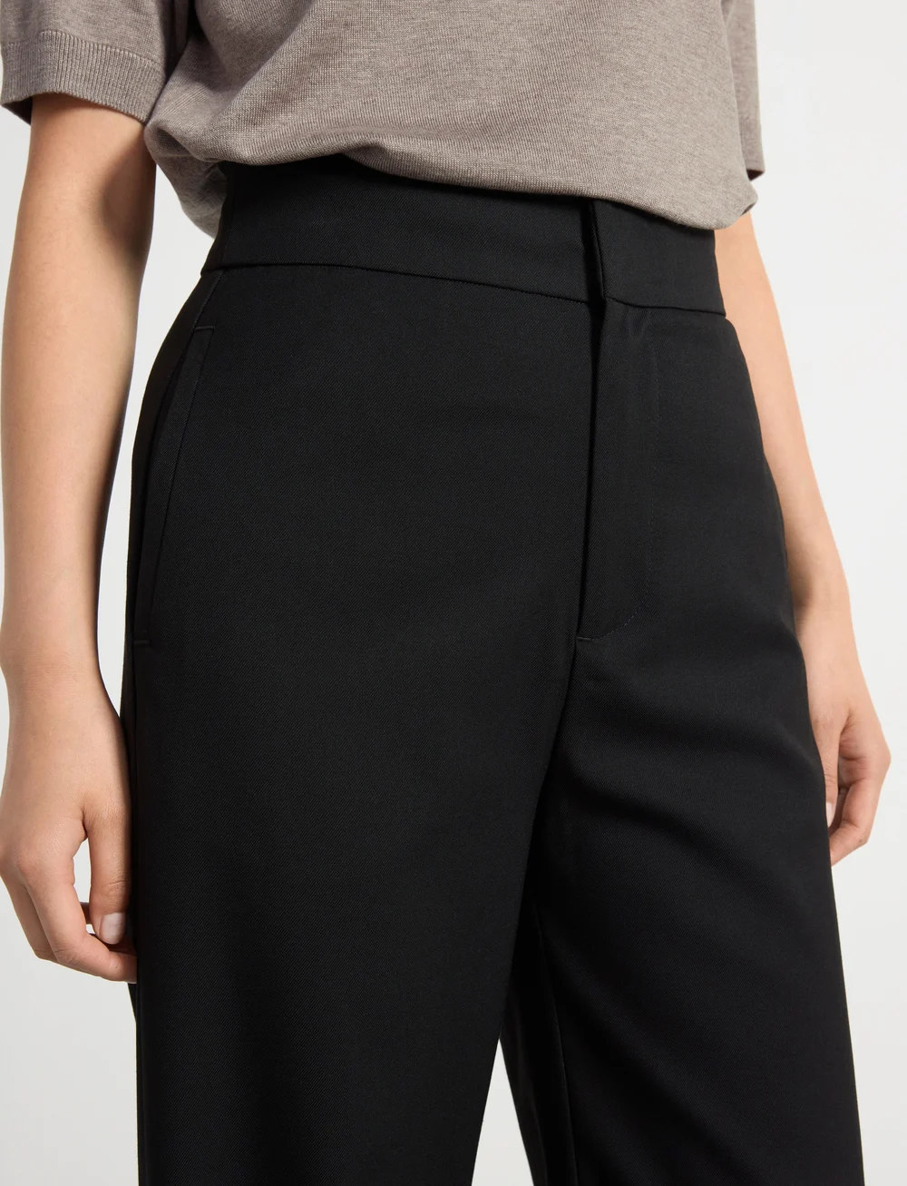 Lindex - Trousers Lykke - habitbukser - black - 4