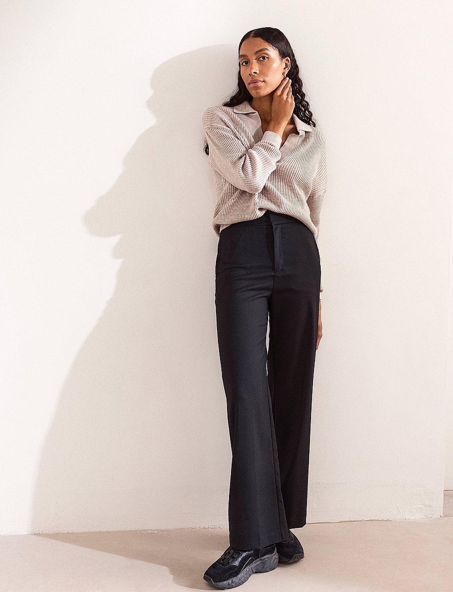 Lindex - Trousers Lykke - tailored trousers - black - 5