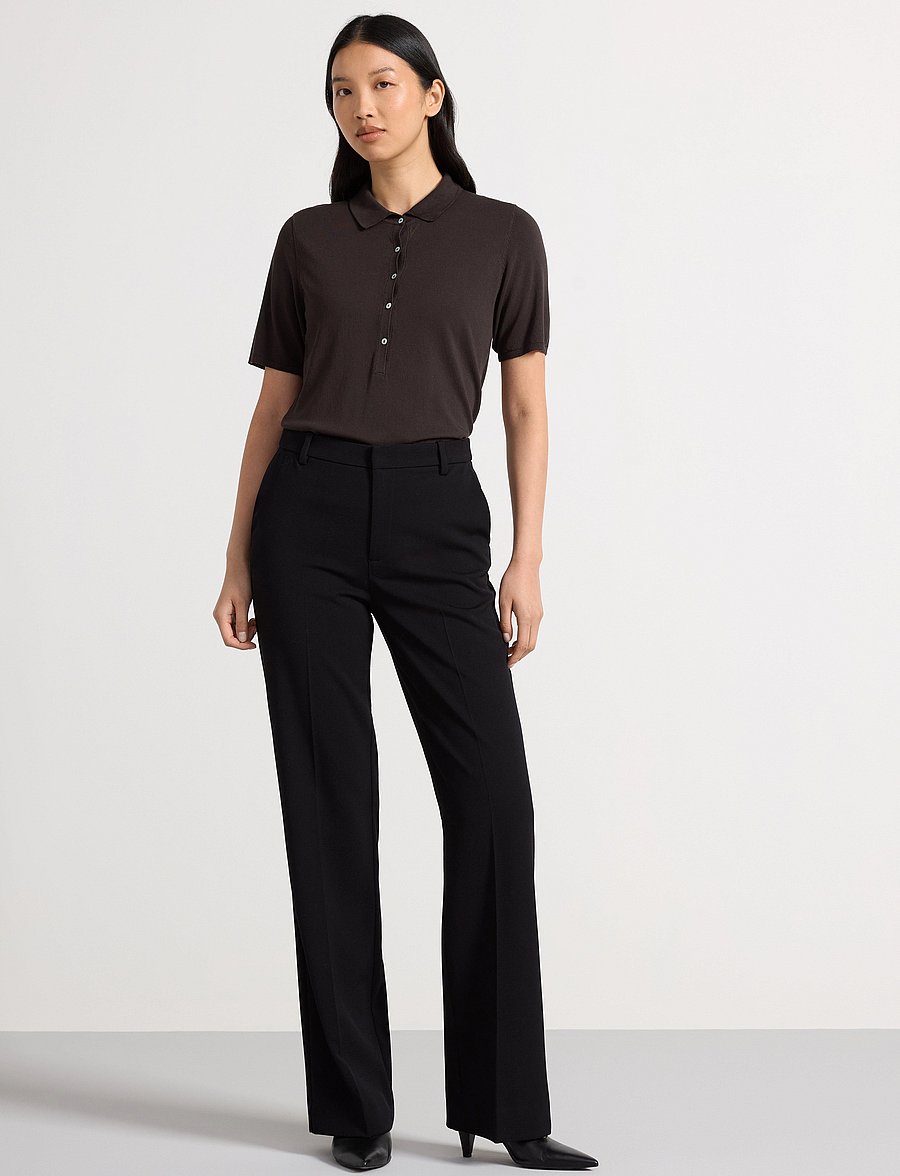 Lindex - Trousers Fiona - tailored trousers - black - 0